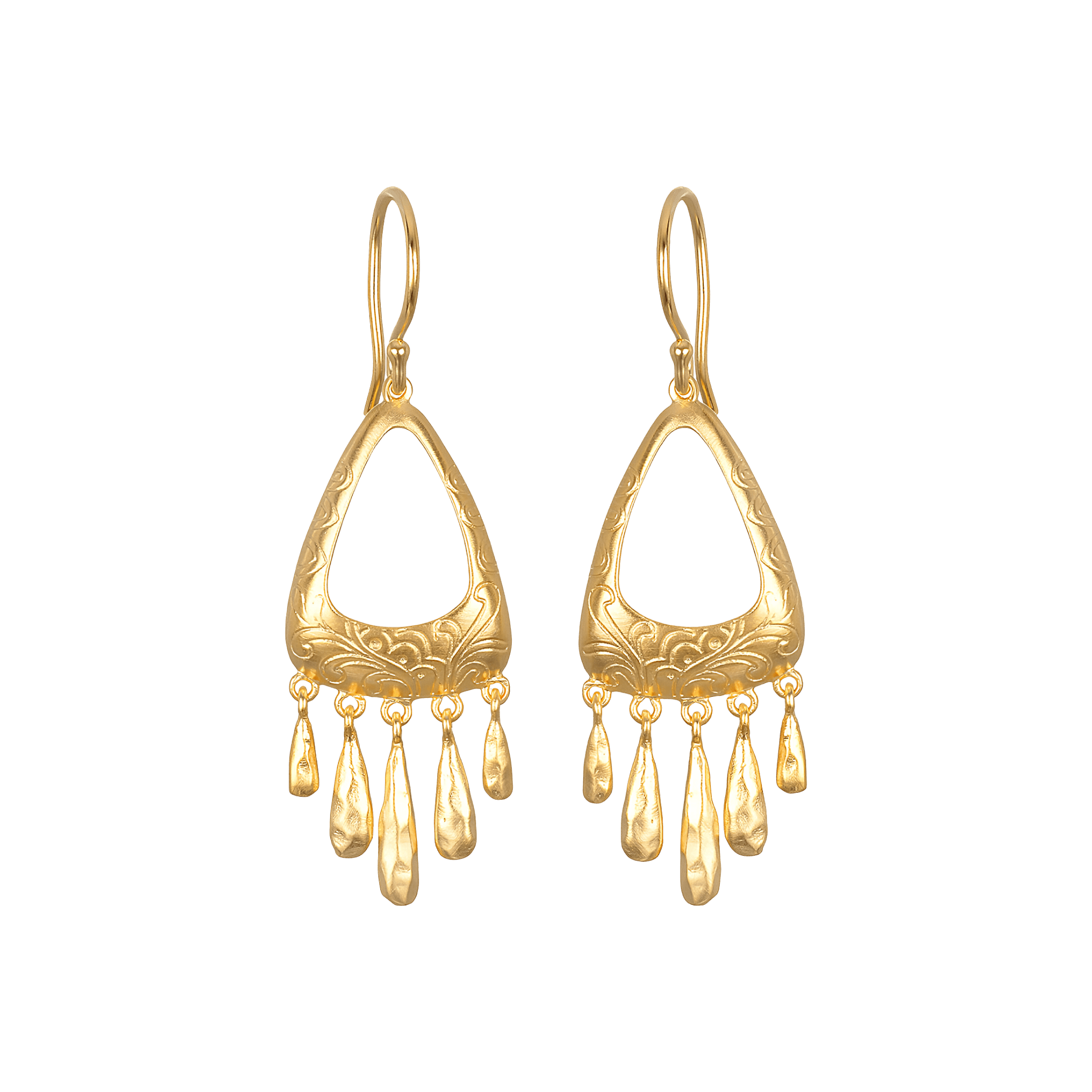 Satya Jewelry Ohrringe Falling Petals, vergoldet