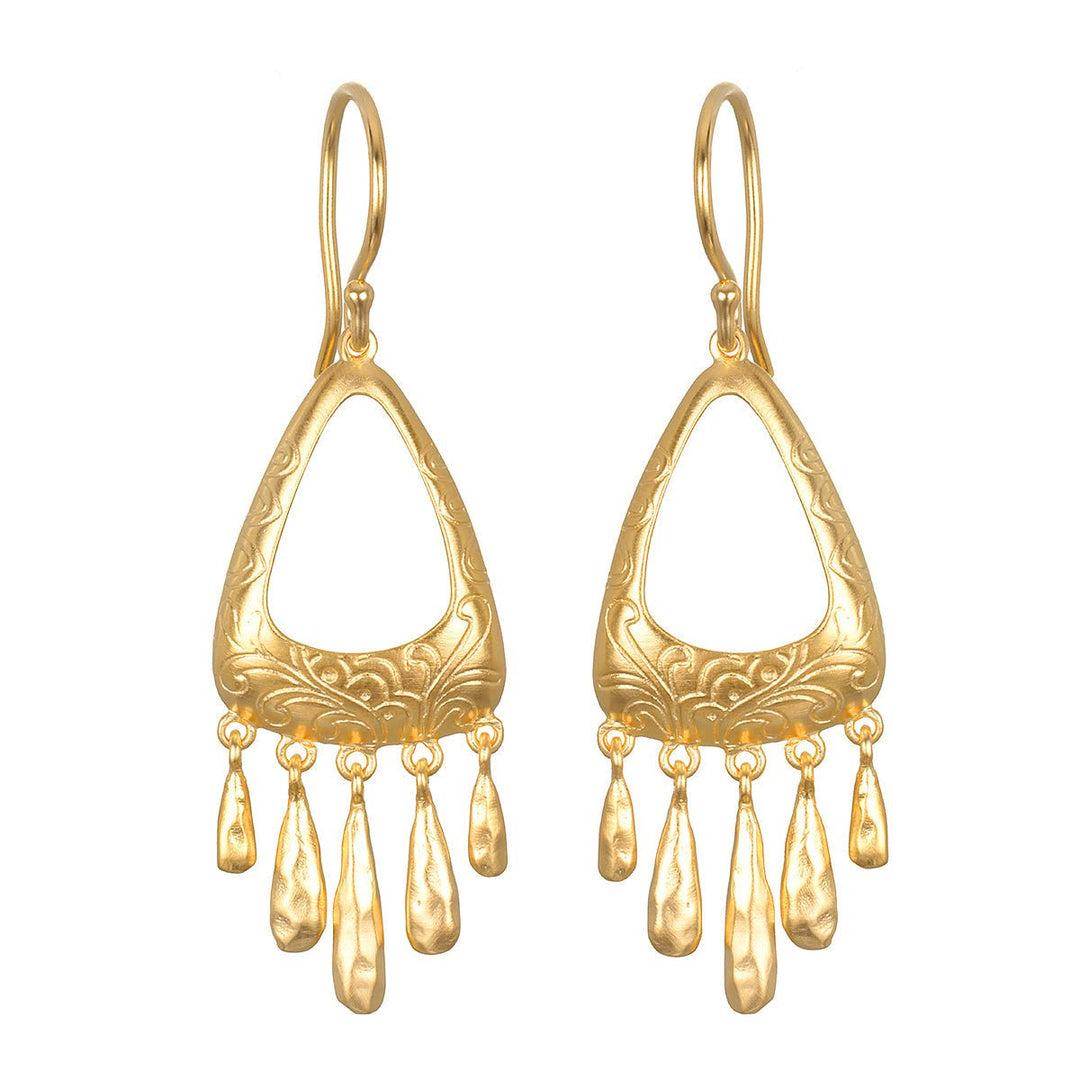 Satya Jewelry Ohrringe Falling Petals, vergoldet