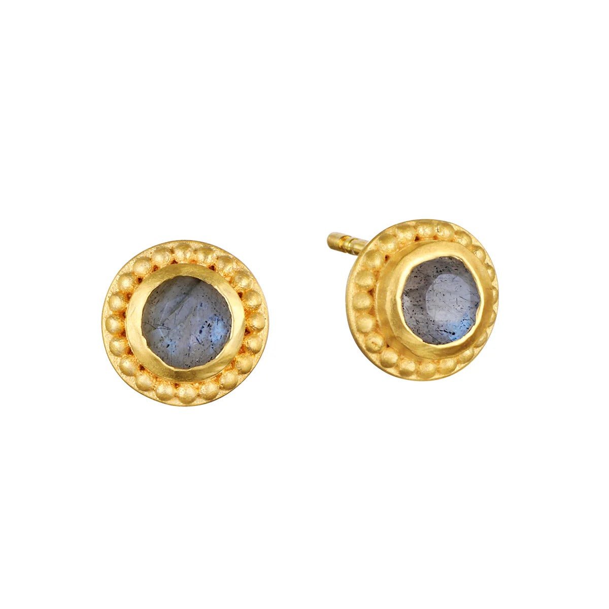 Satya Jewelry Ohrstecker Tap Into Intuition Labradorite Stud, vergoldet