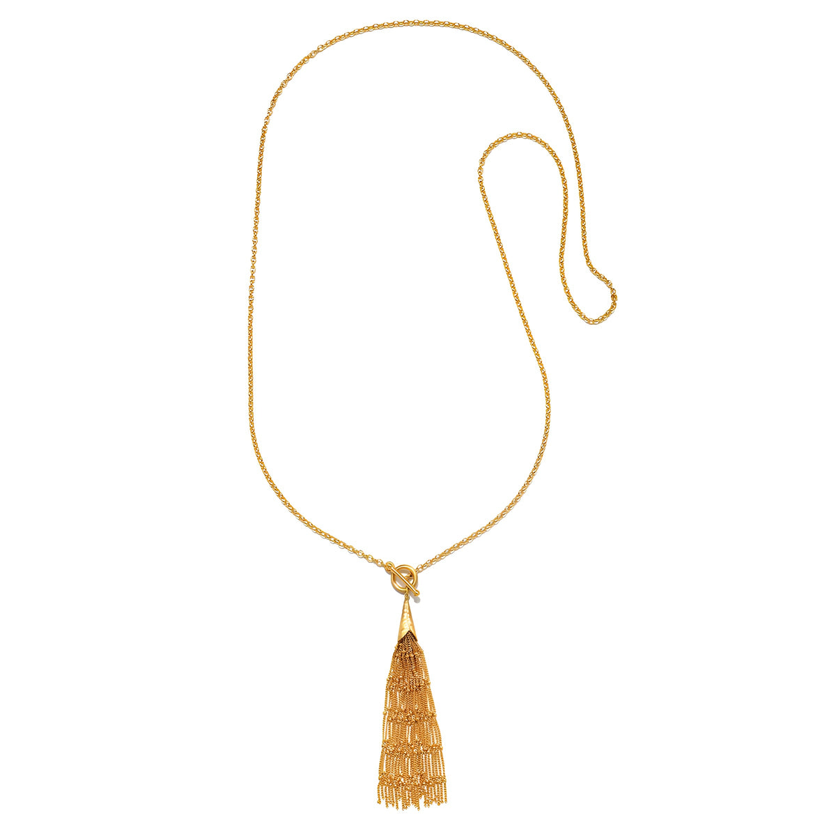 Satya Jewelry Kette Paths in Motion Tassel Toggle, vergoldet