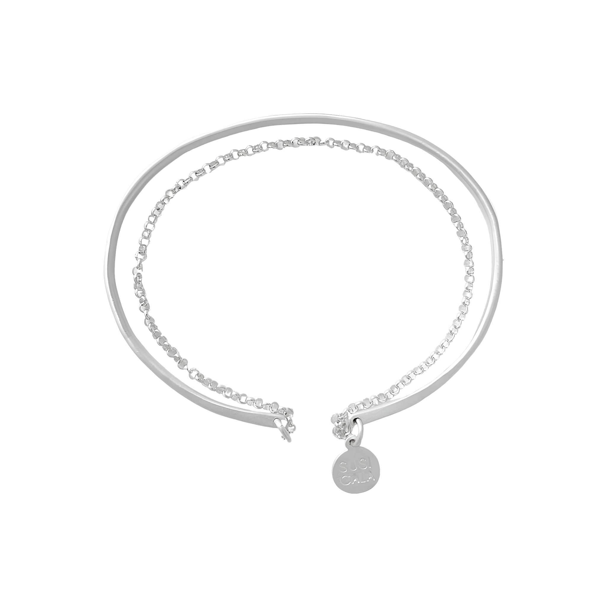 Susi Cala Armreif Kam Chain Bangle, Silber
