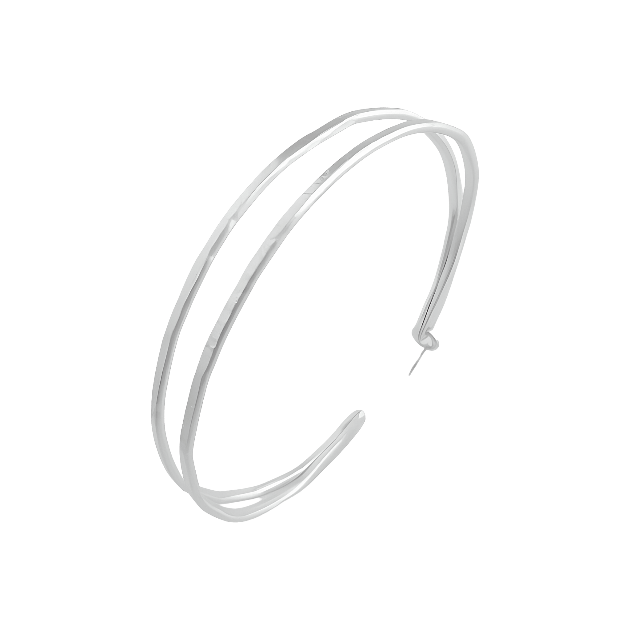 Susi Cala Armreif Kam Double Bangle, Silber