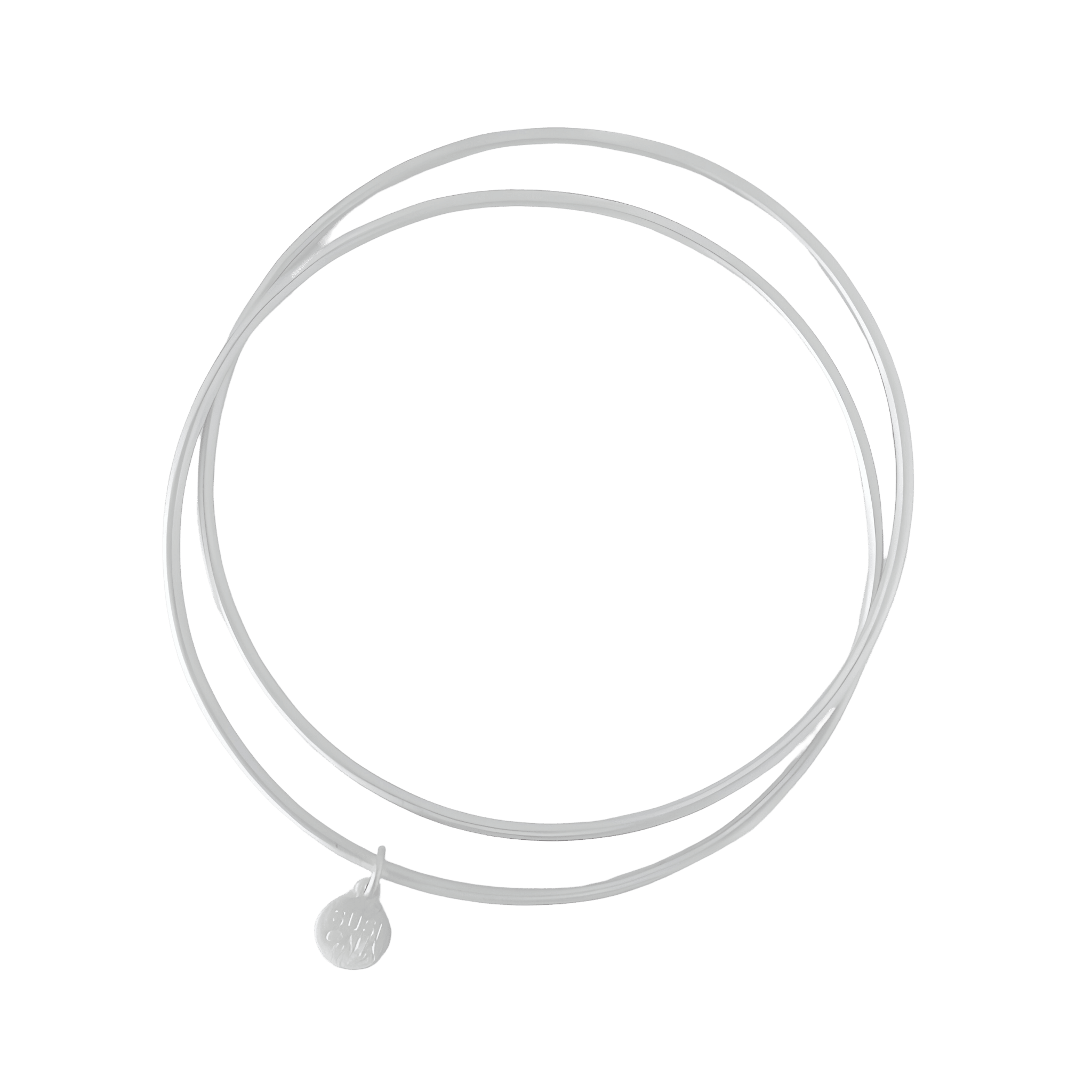 Susi Cala Armreif London Double Circle Bangle, Silber