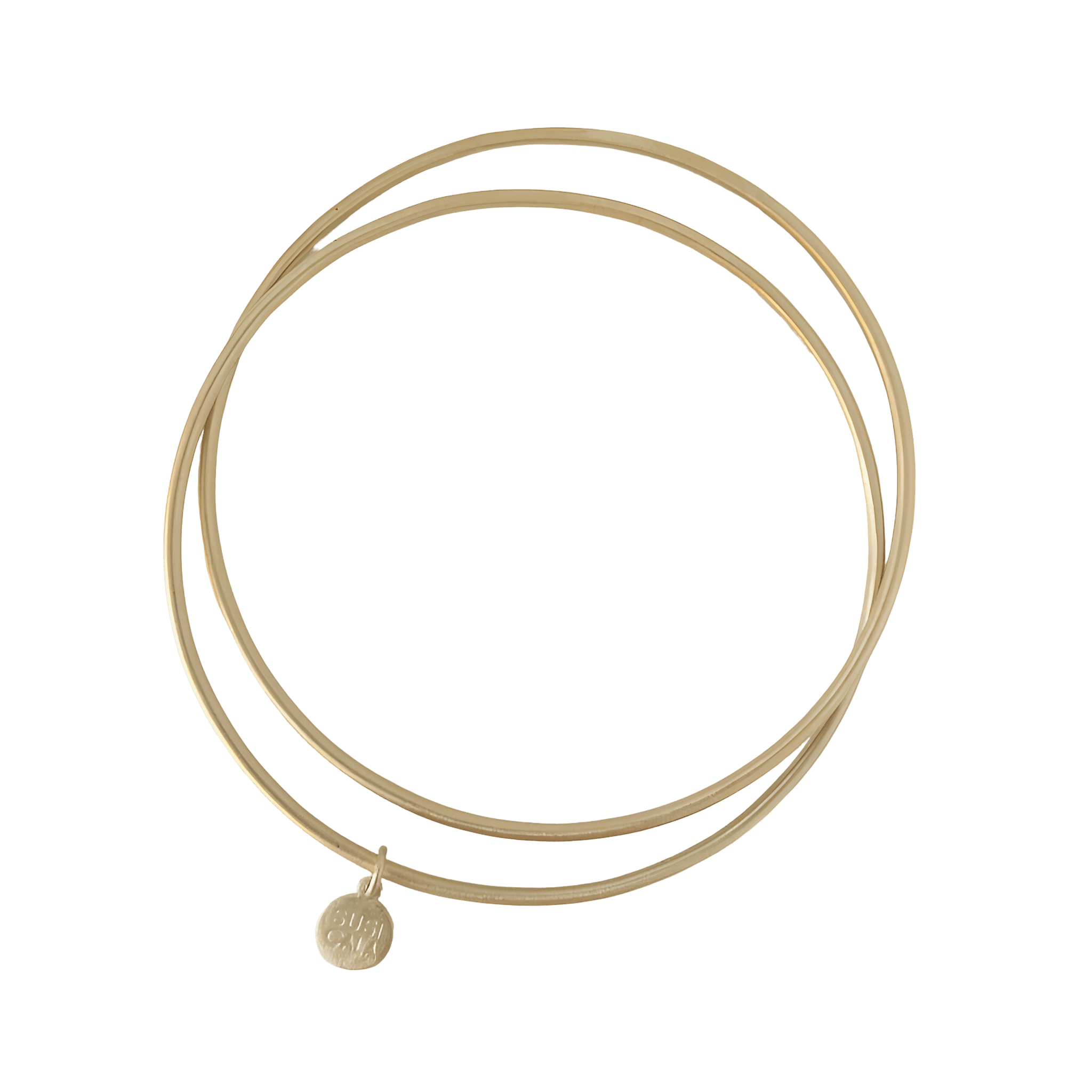 Susi Cala Armreif London Double Circle Bangle, vergoldet