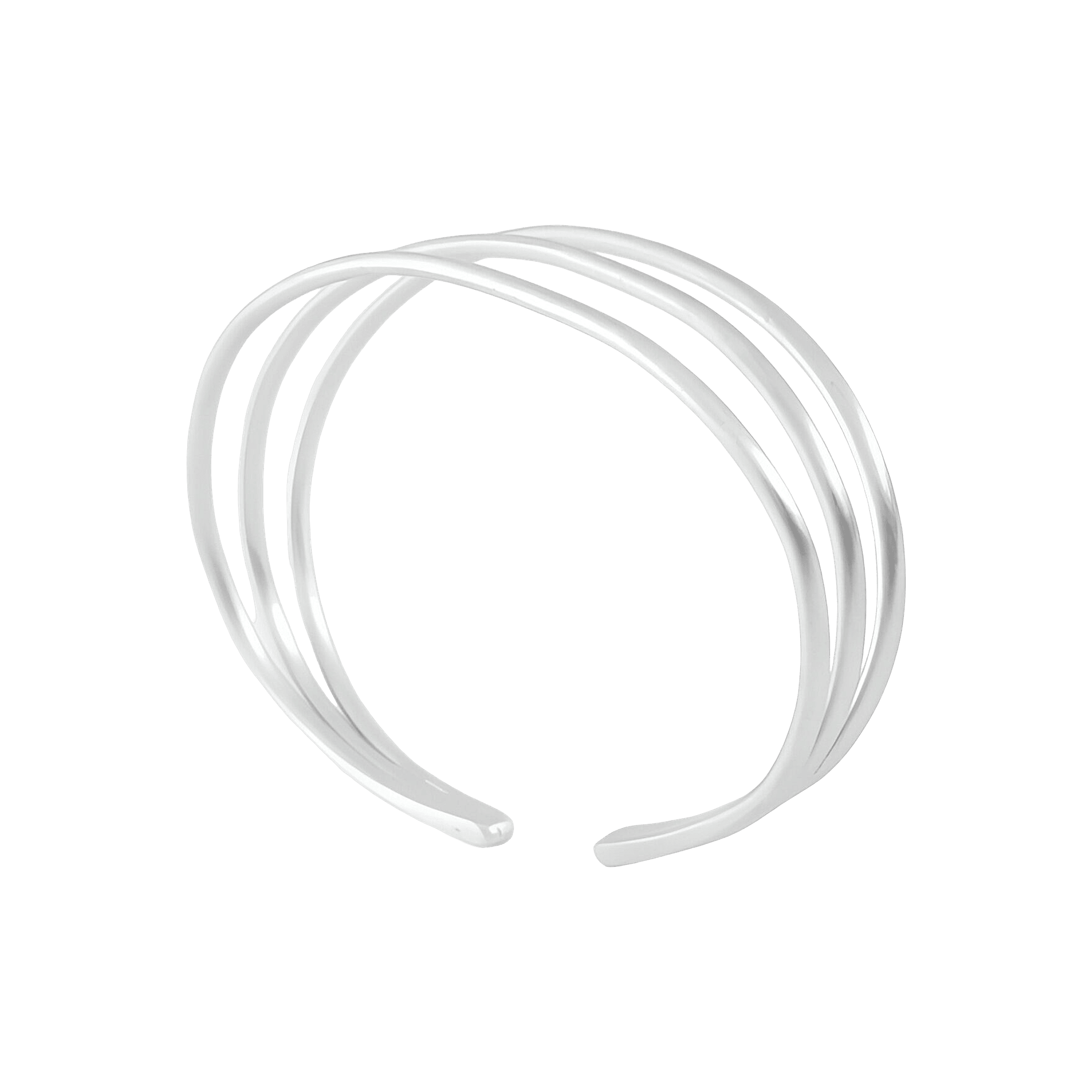 Susi Cala Armreif London Triple Bangle, Silber