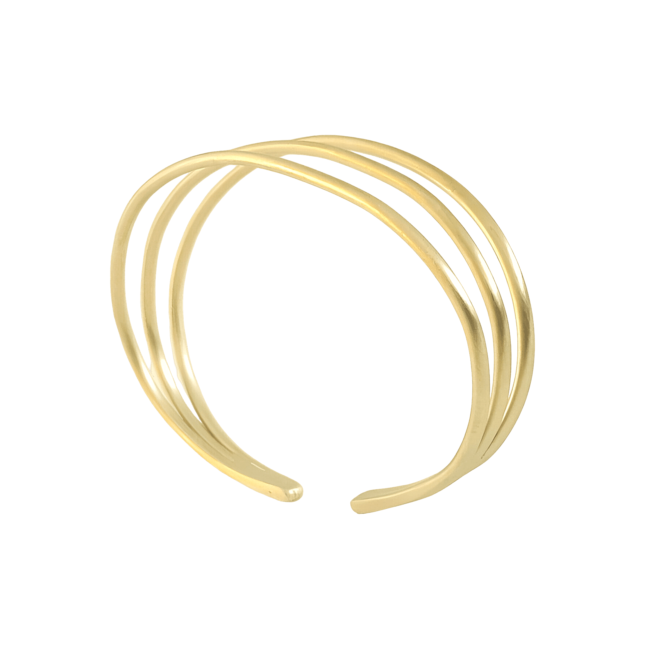 Susi Cala Armreif London Triple Bangle, vergoldet