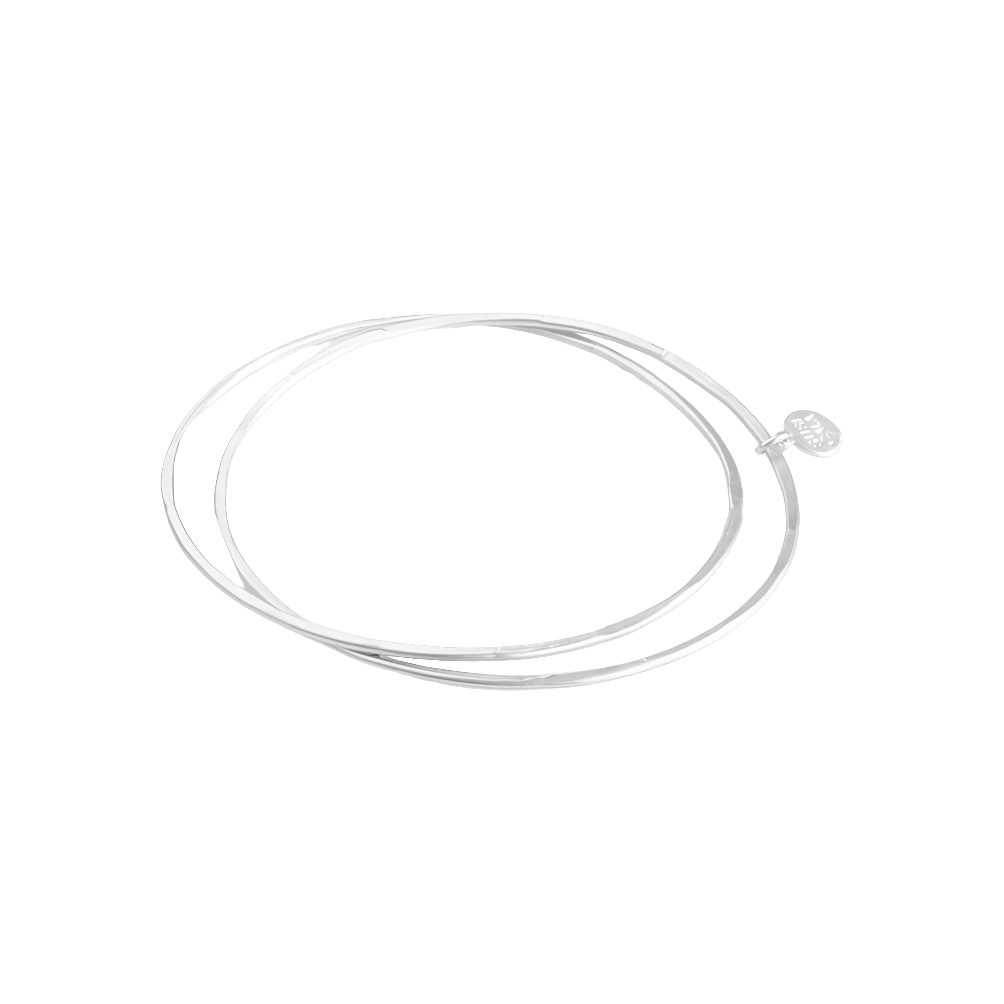 Susi Cala Armreif Twin Double Bangle, Silber