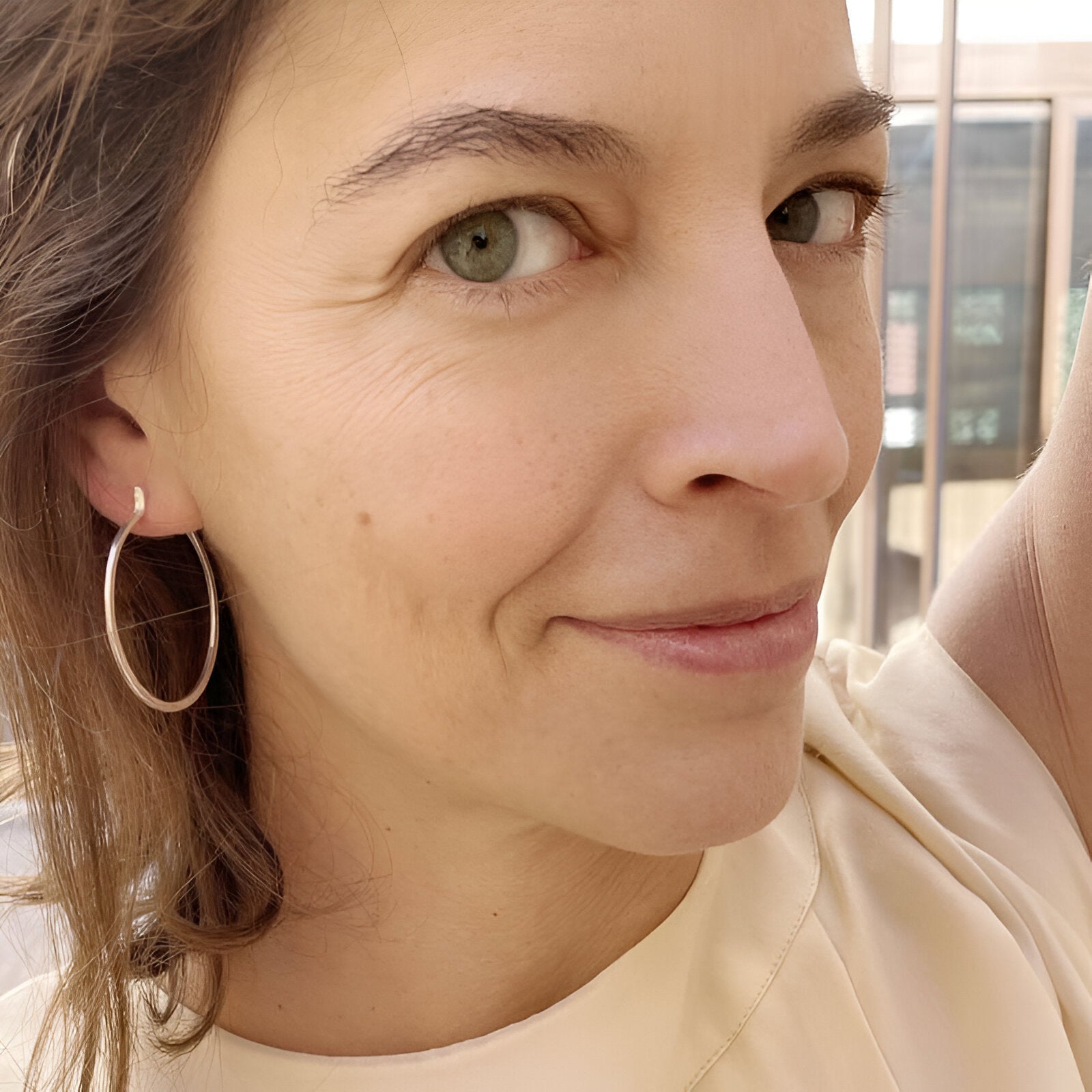 Susi Cala Creolen Mir, L, Silber