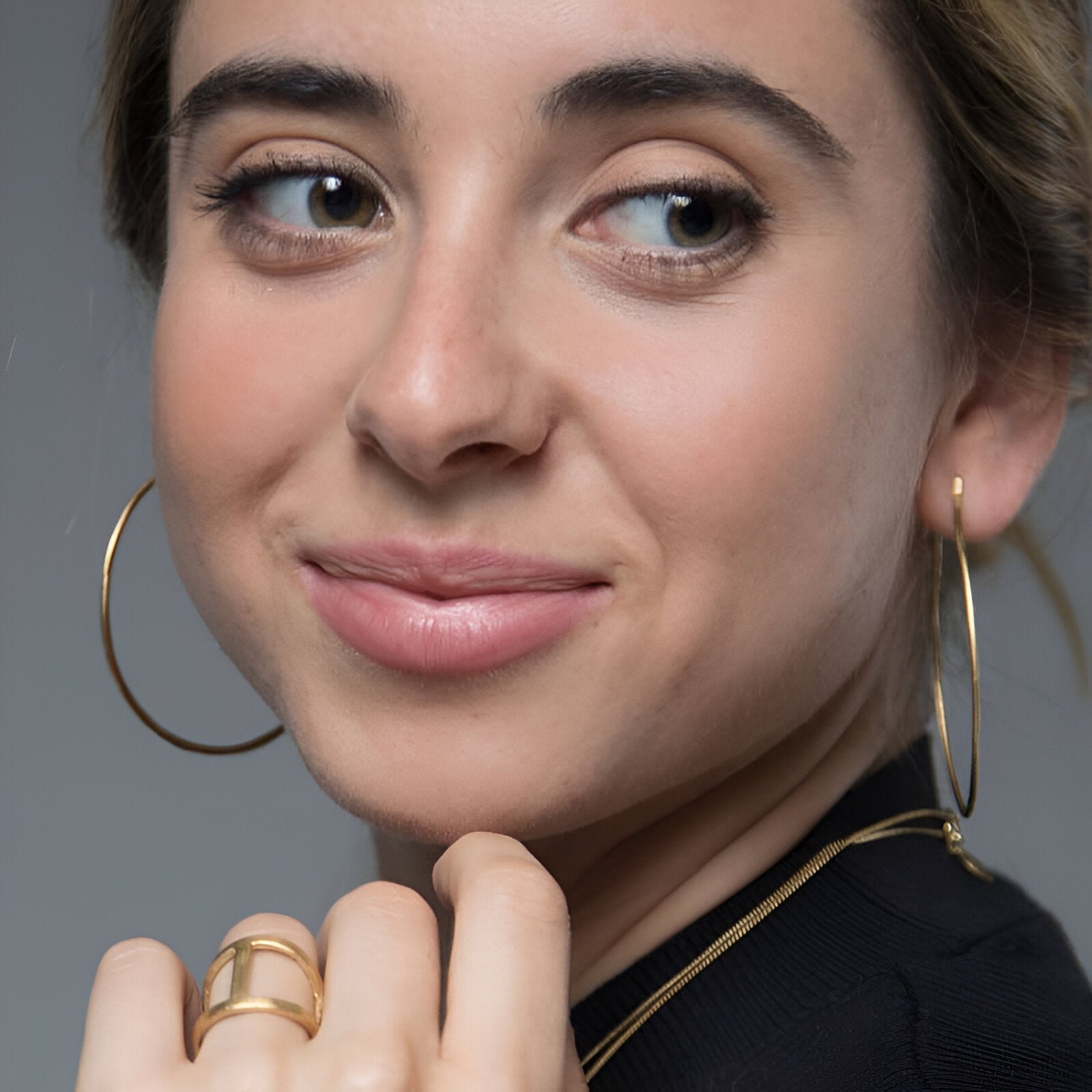 Susi Cala Creolen Mir, XL, vergoldet