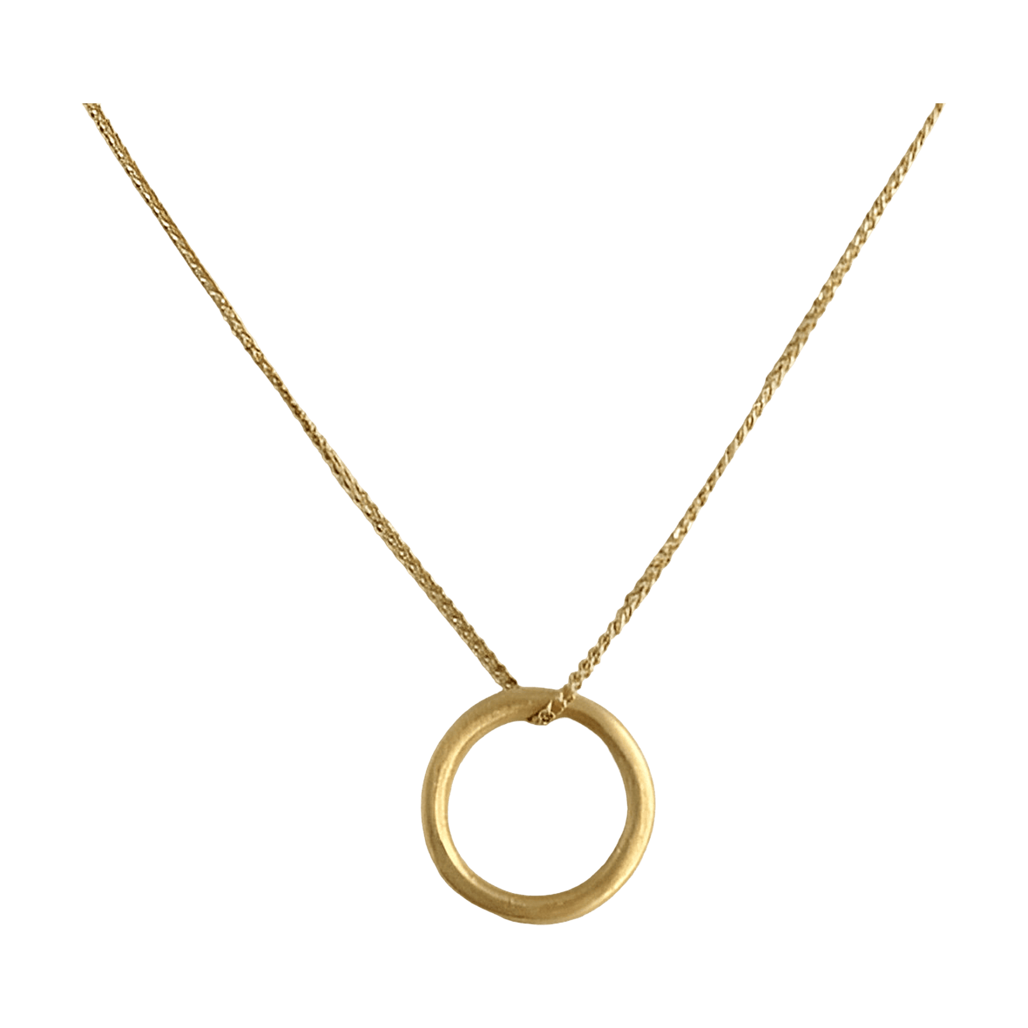 Susi Cala Kette London Circle Pendant, vergoldet