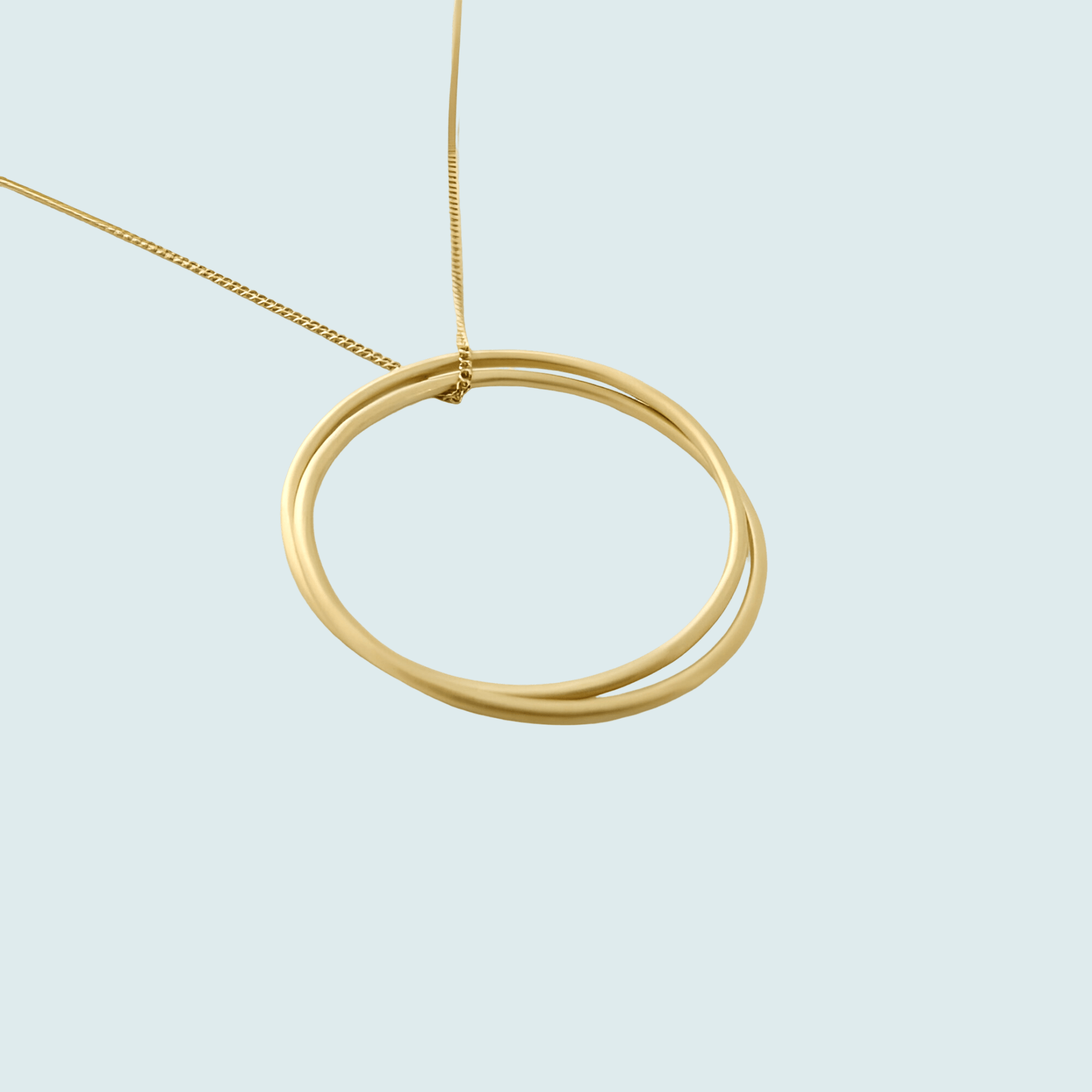 Susi Cala Kette London Twin L Pendant, vergoldet