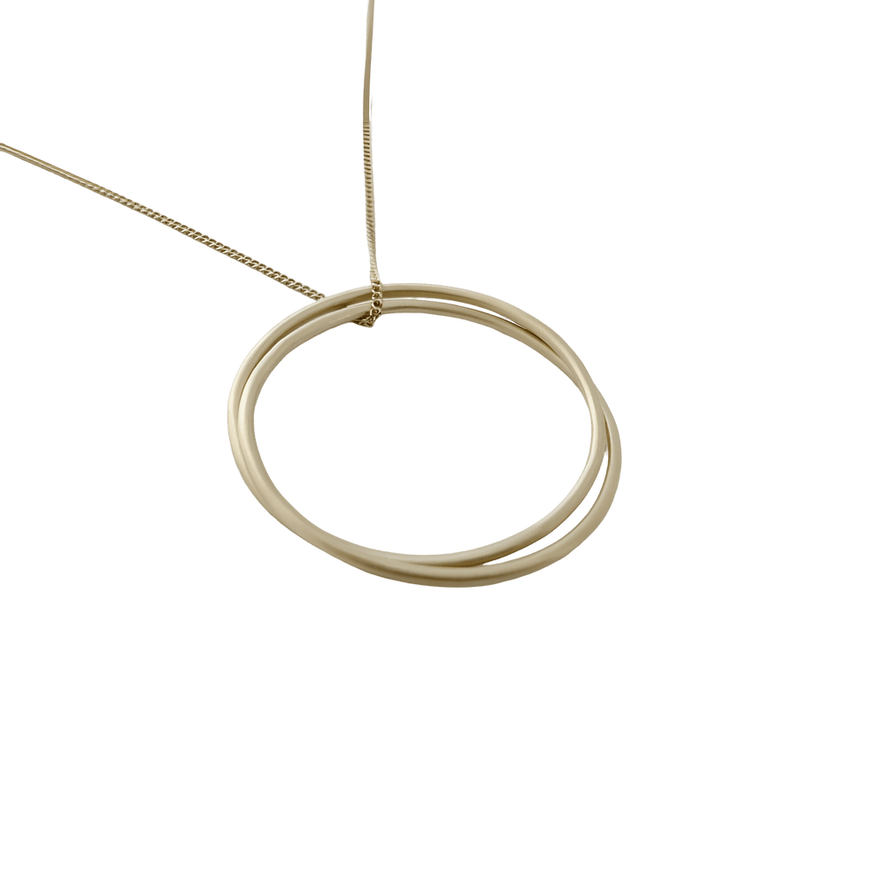 Susi Cala Kette London Twin L Pendant, vergoldet