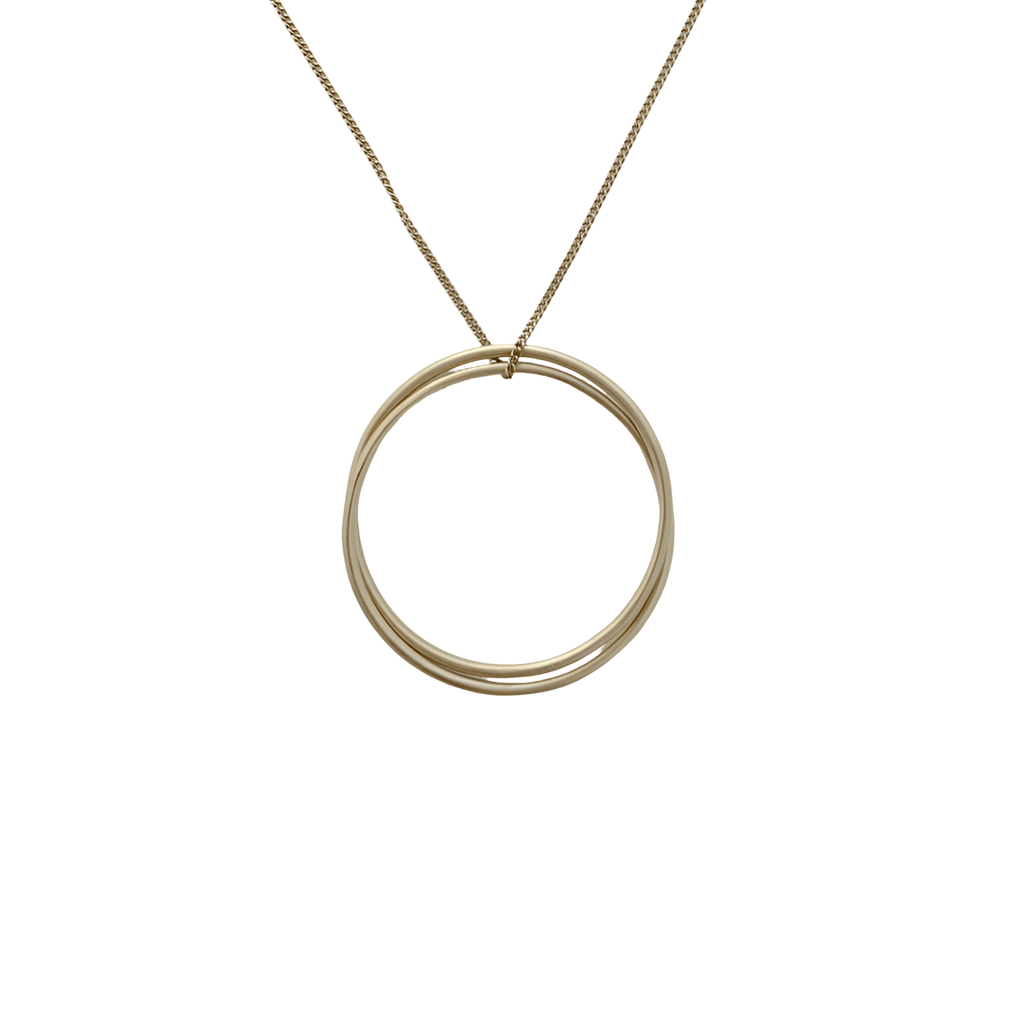 Susi Cala Kette London Twin L Pendant, vergoldet