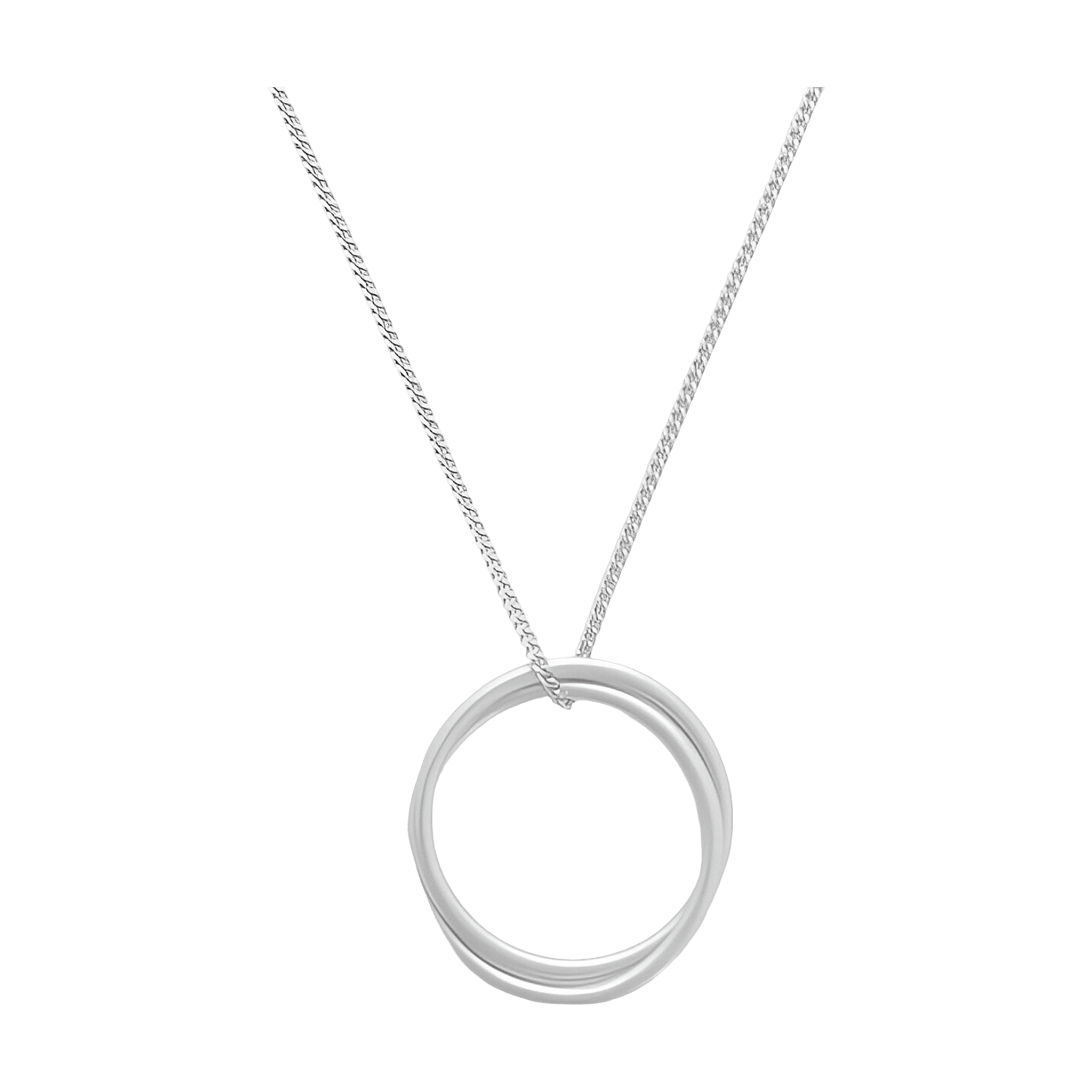 Susi Cala Kette London Twin M Pendant, Silber
