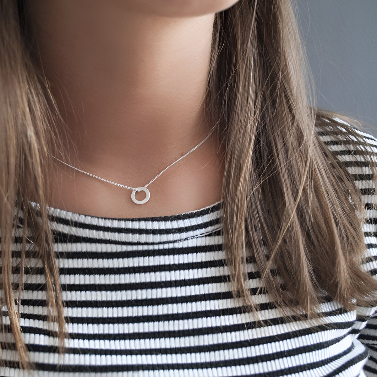 Susi Cala Kette One Soul Circle Pendant, Silber