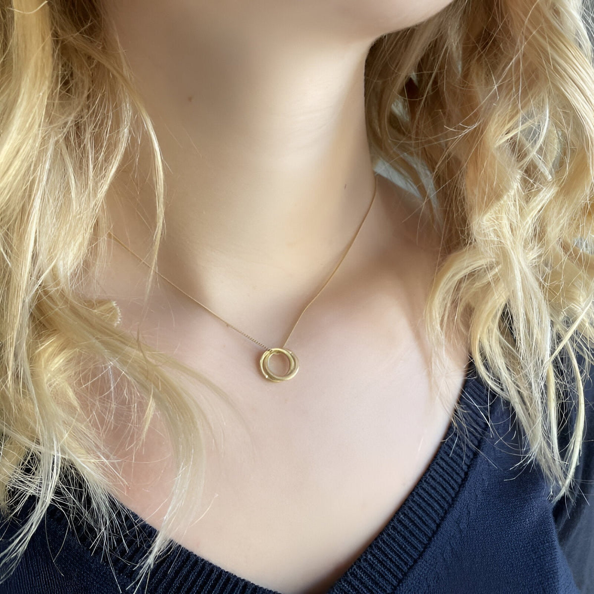 Susi Cala Kette Twin S Pendant, vergoldet