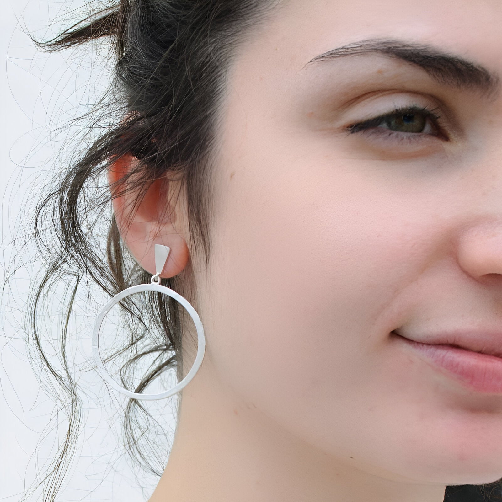 Susi Cala Ohrringe Circle XL, Silber