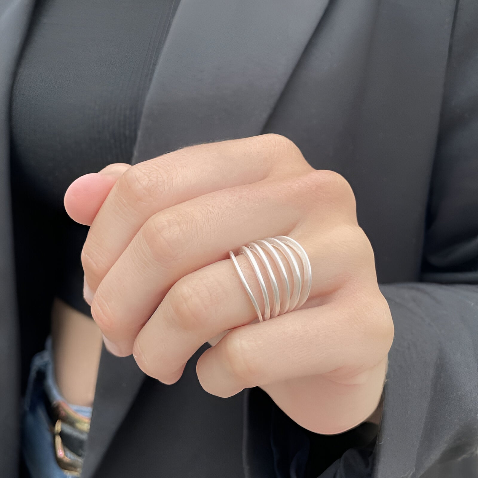 Susi Cala Ring Mir Six, Silber