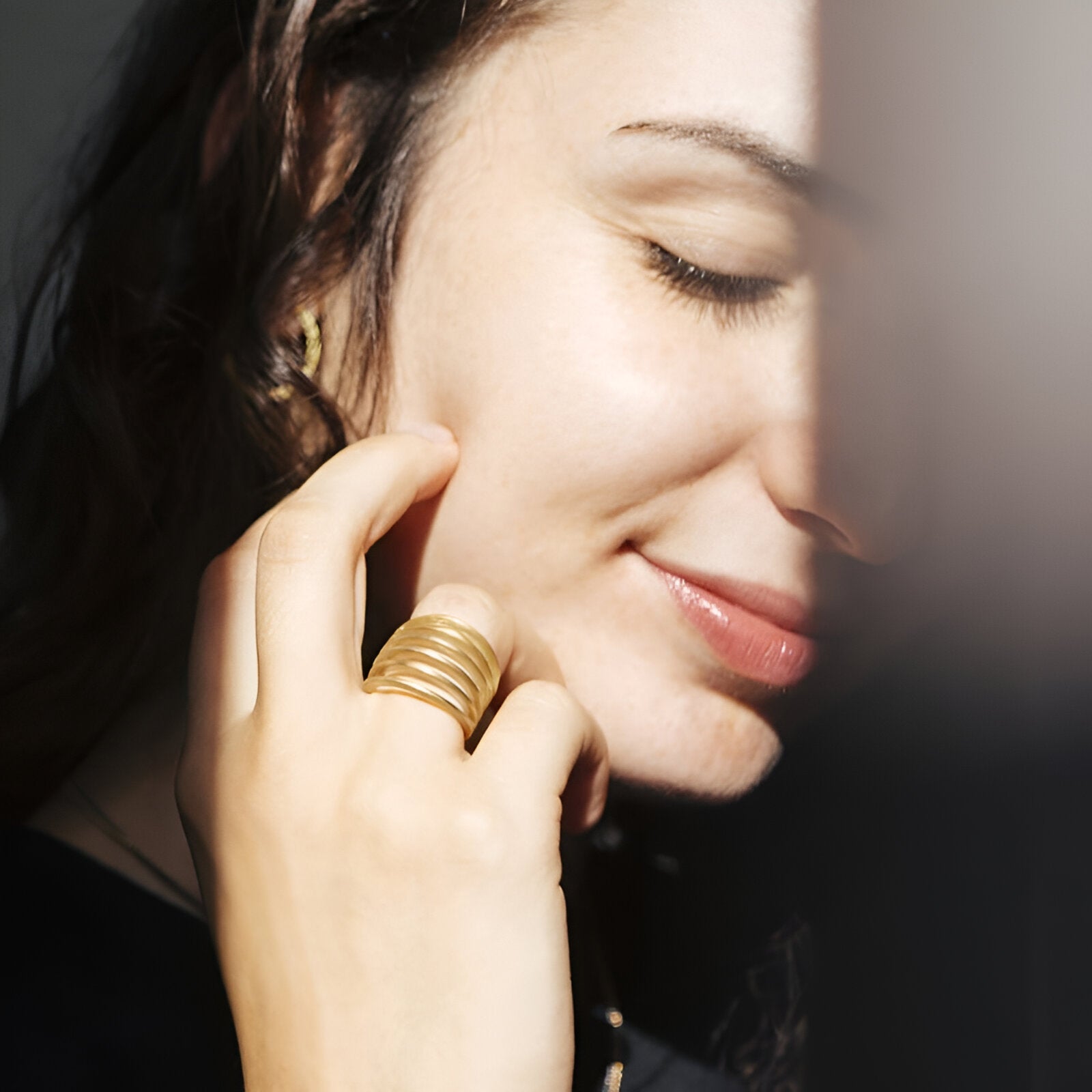 Susi Cala Ring Mir Six, vergoldet