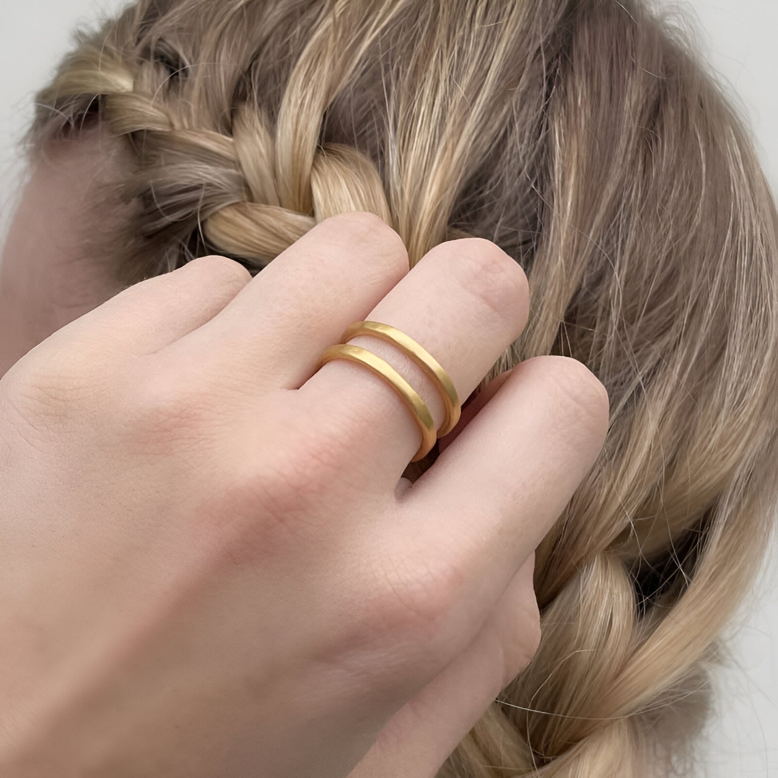 Susi Cala Ring Rock & Soul, vergoldet