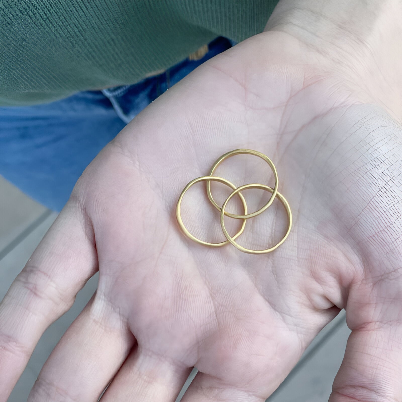 Susi Cala Ring Sophie 3Twin, vergoldet