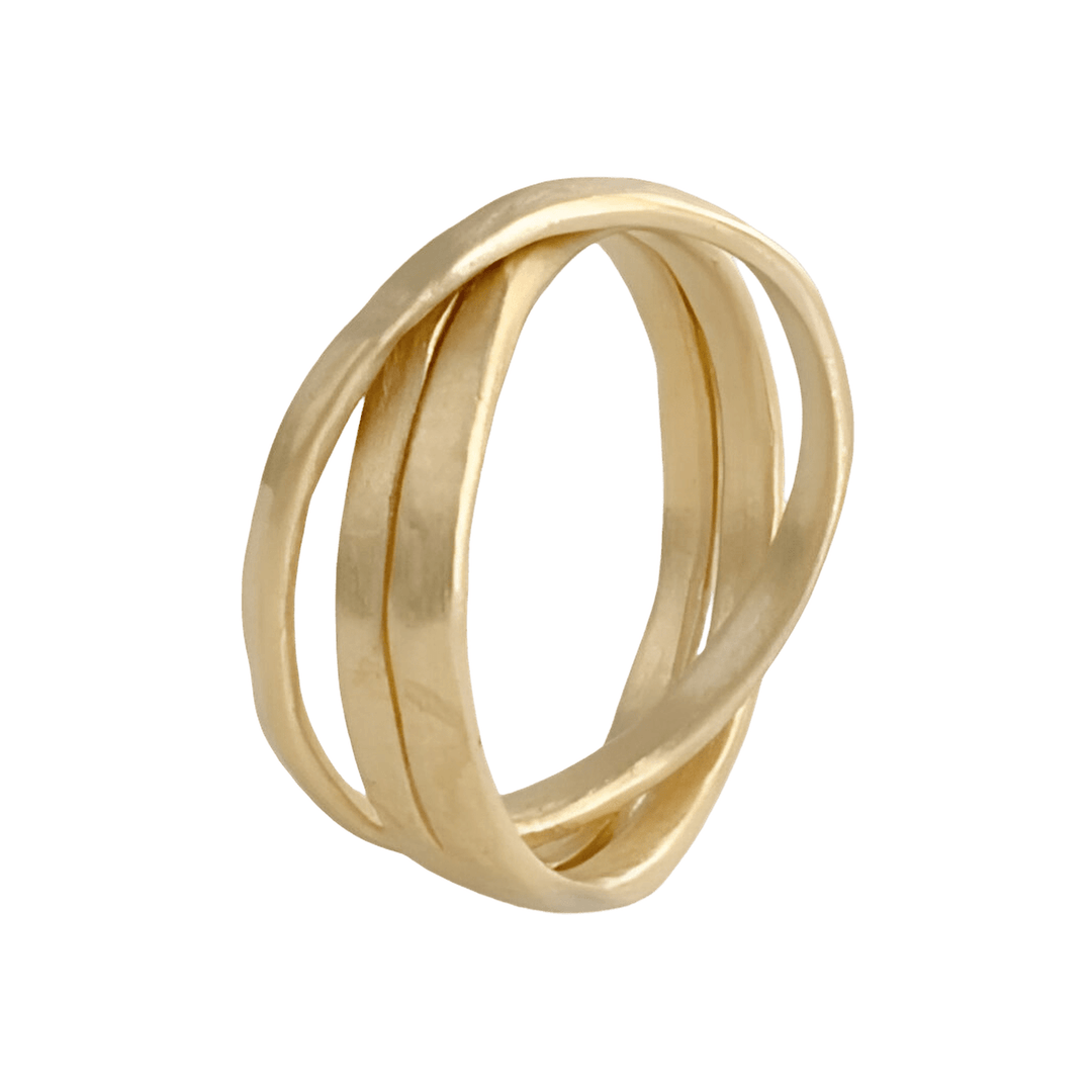 Susi Cala Ring Sophie 3Twin, vergoldet