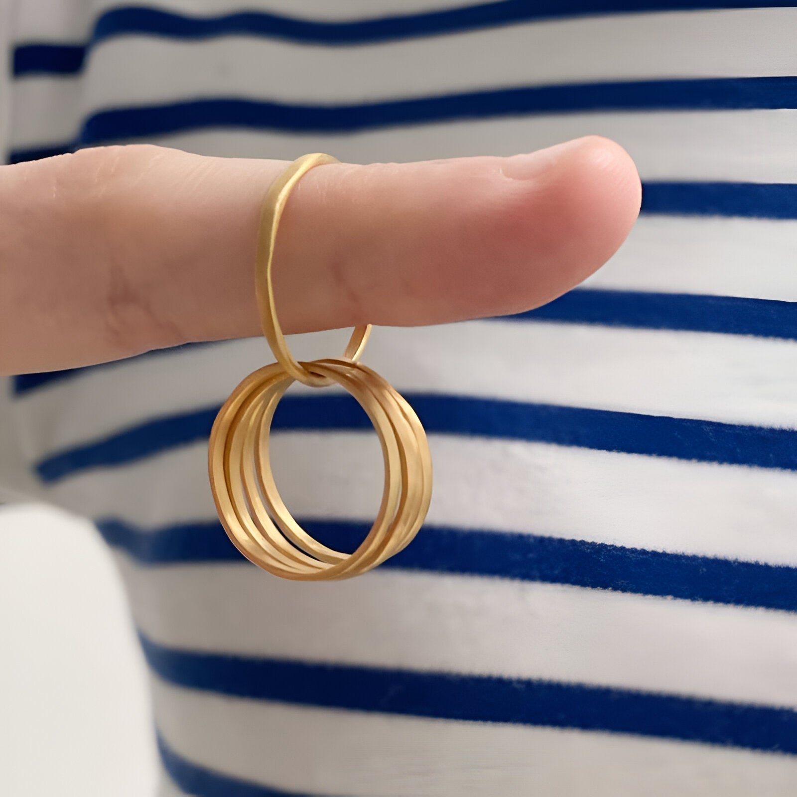 Susi Cala Ring Sophie 5Twin, vergoldet