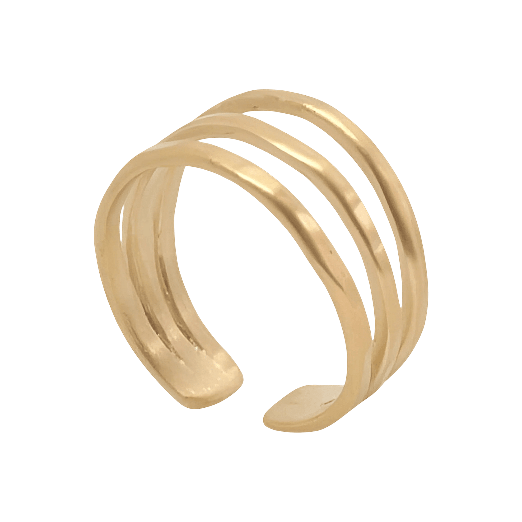 Susi Cala Ring Sophie Triple, vergoldet