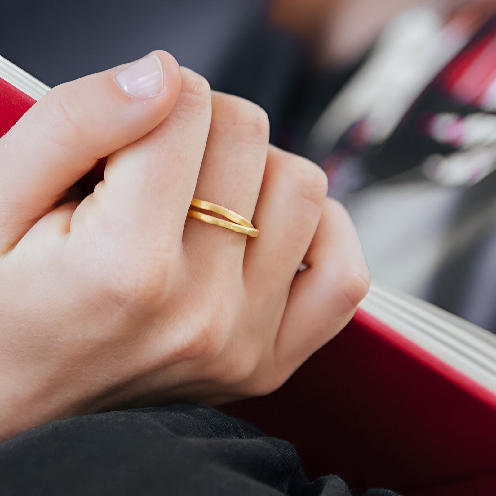 Susi Cala Ring Sophie Twin, vergoldet