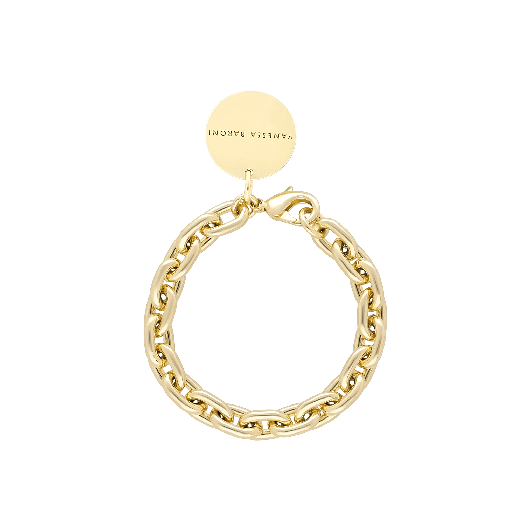 Vanessa Baroni Armband Big Anker, gold, vergoldet