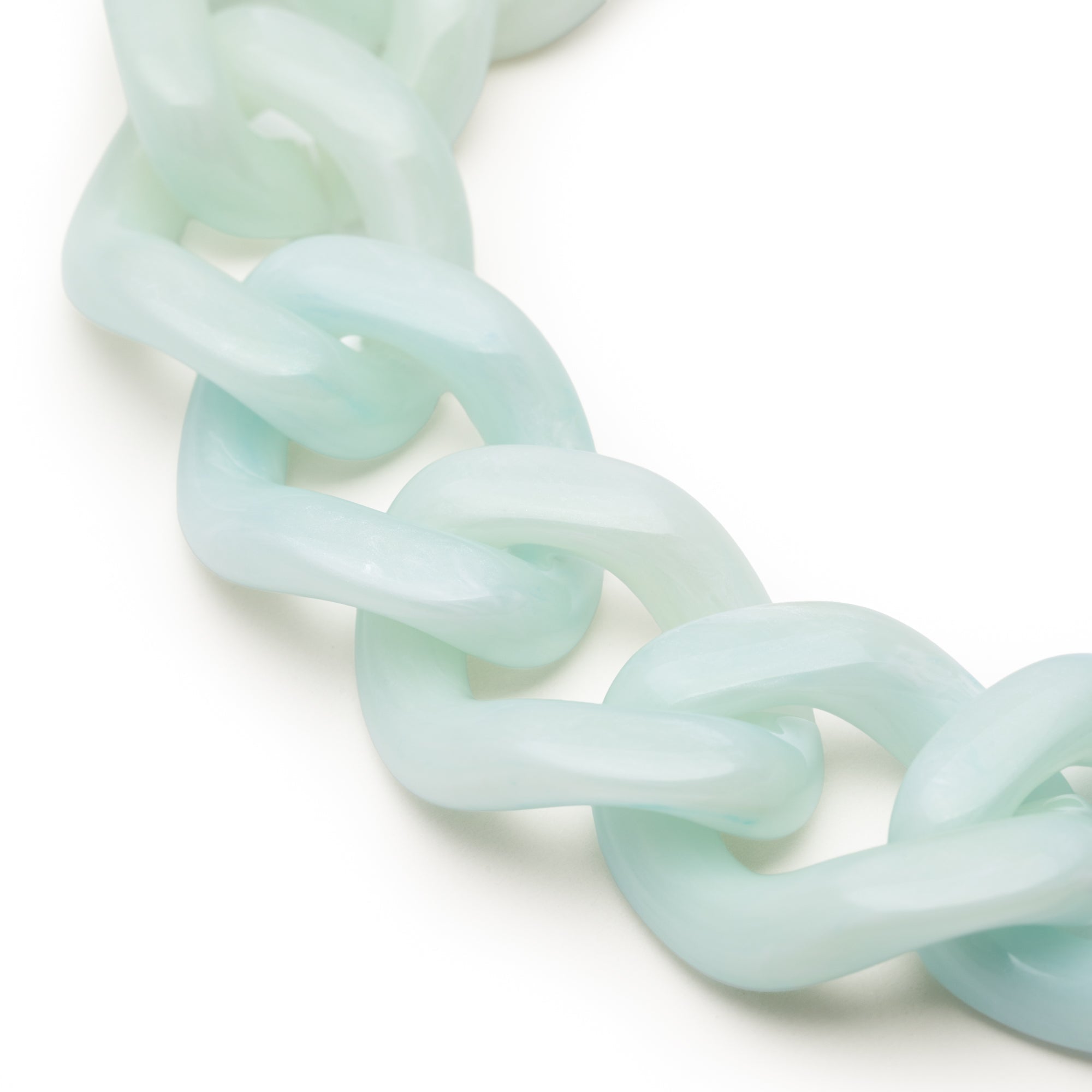 Vanessa Baroni Armband Flat Chain, cloud marble, vergoldet