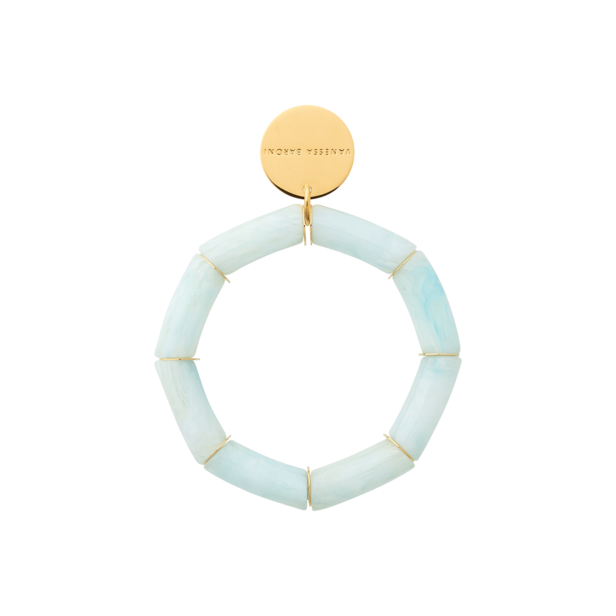 Vanessa Baroni Armband Flex, cloud marble, vergoldet