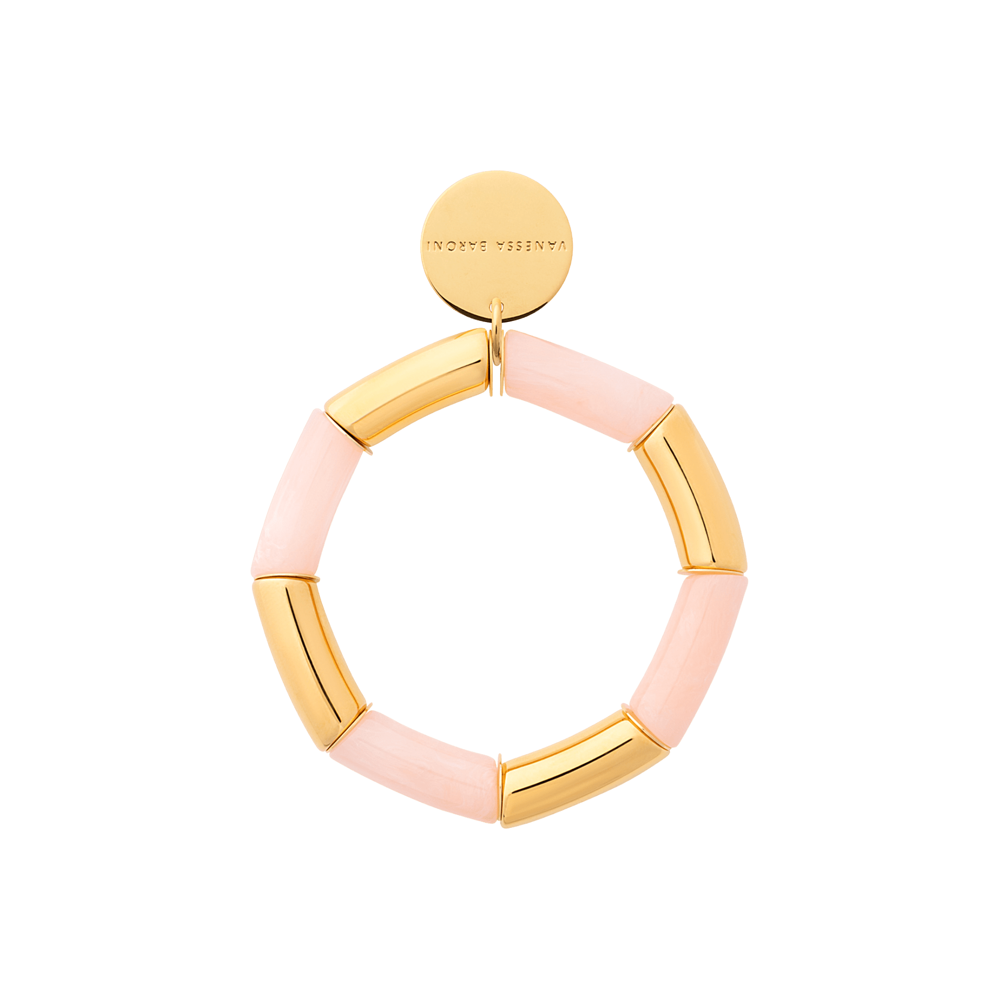 Vanessa Baroni Armband Flex gold, peach sorbet, vergoldet