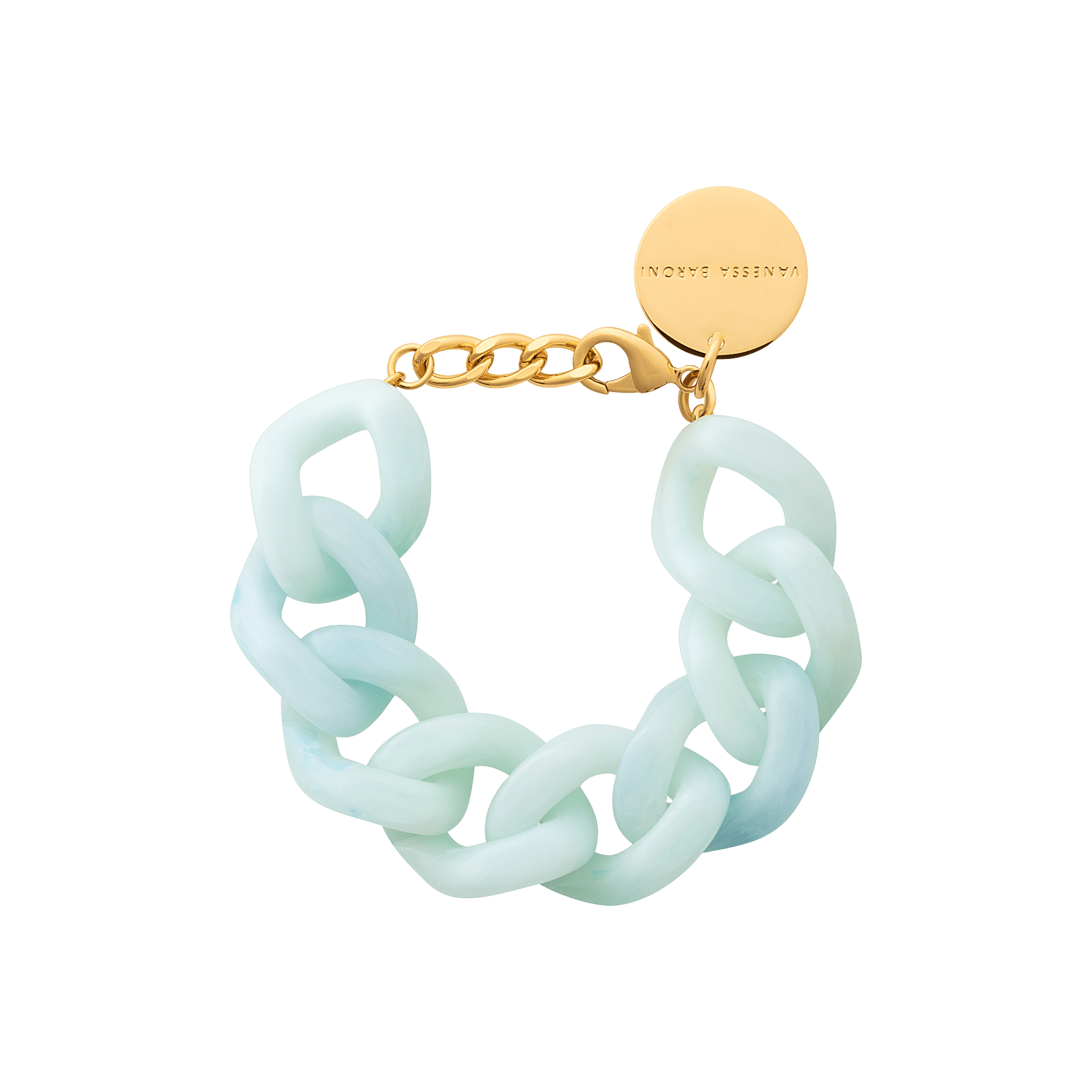 Vanessa Baroni Armband Great, cloud marble, vergoldet
