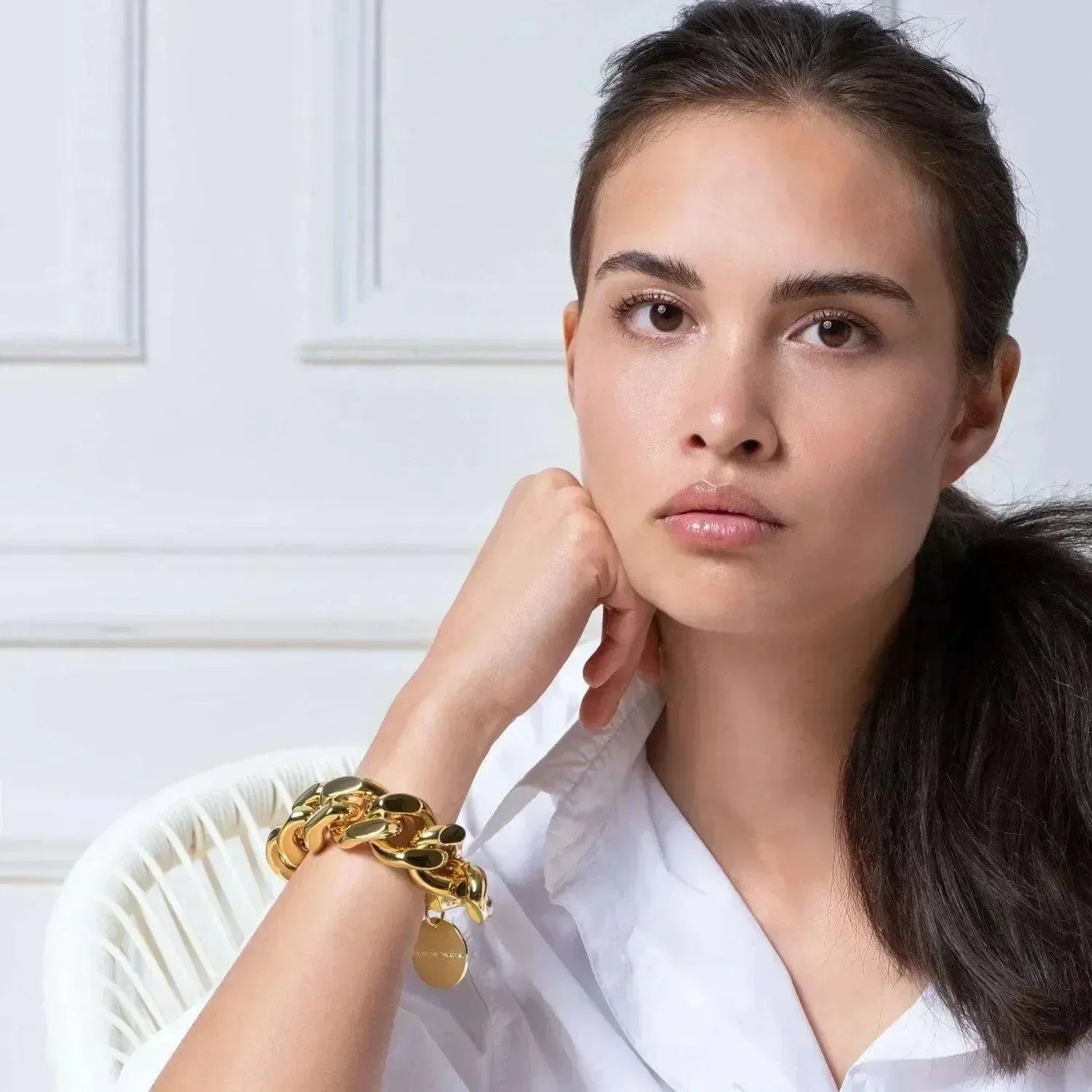 Vanessa Baroni Armband Great, gold, vergoldet