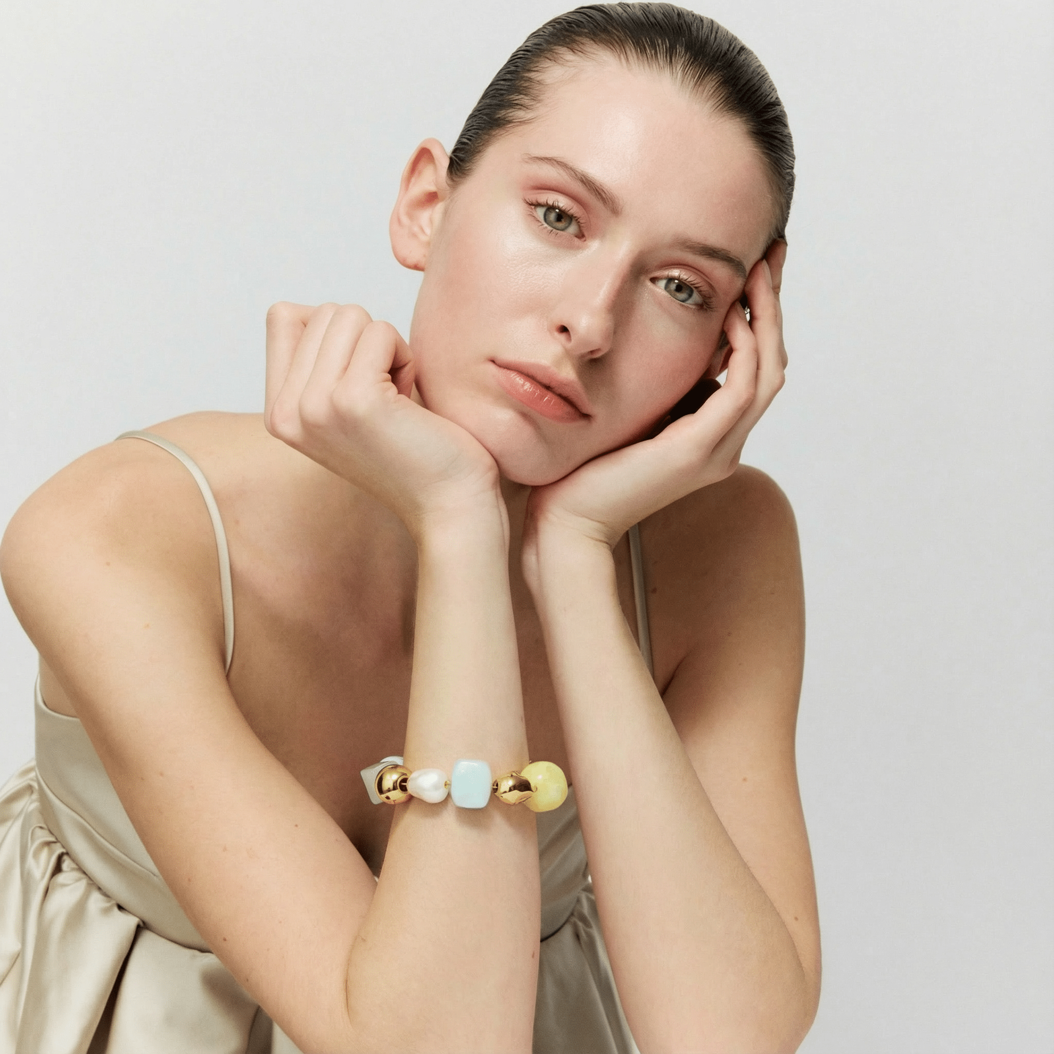 Vanessa Baroni Armband Ibiza, cloud, vergoldet