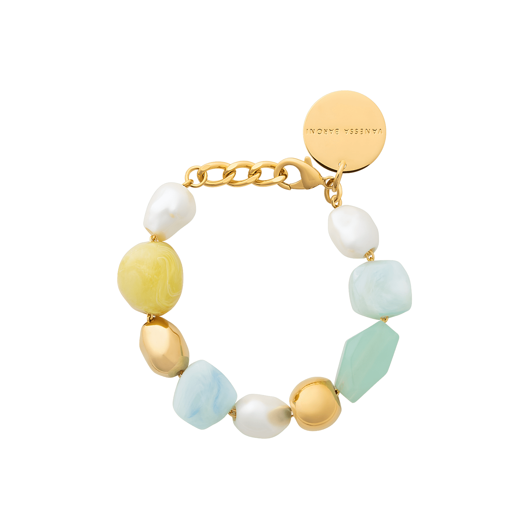 Vanessa Baroni Armband Ibiza, cloud, vergoldet