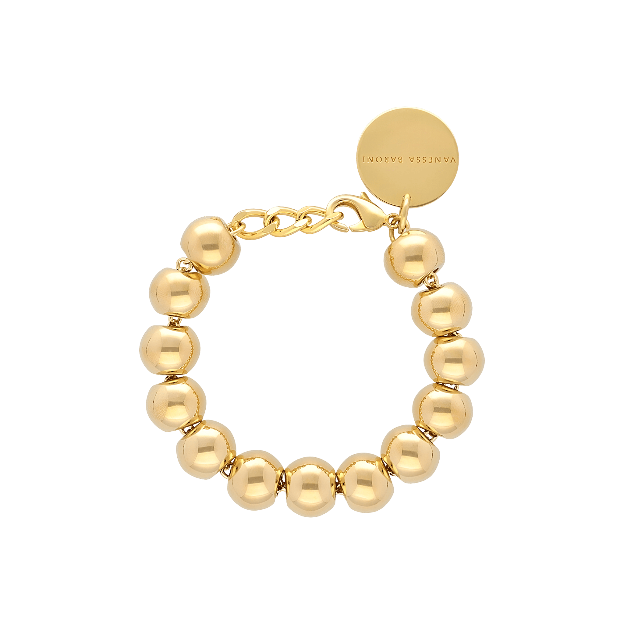 Vanessa Baroni Armband Mini Beads, gold, vergoldet