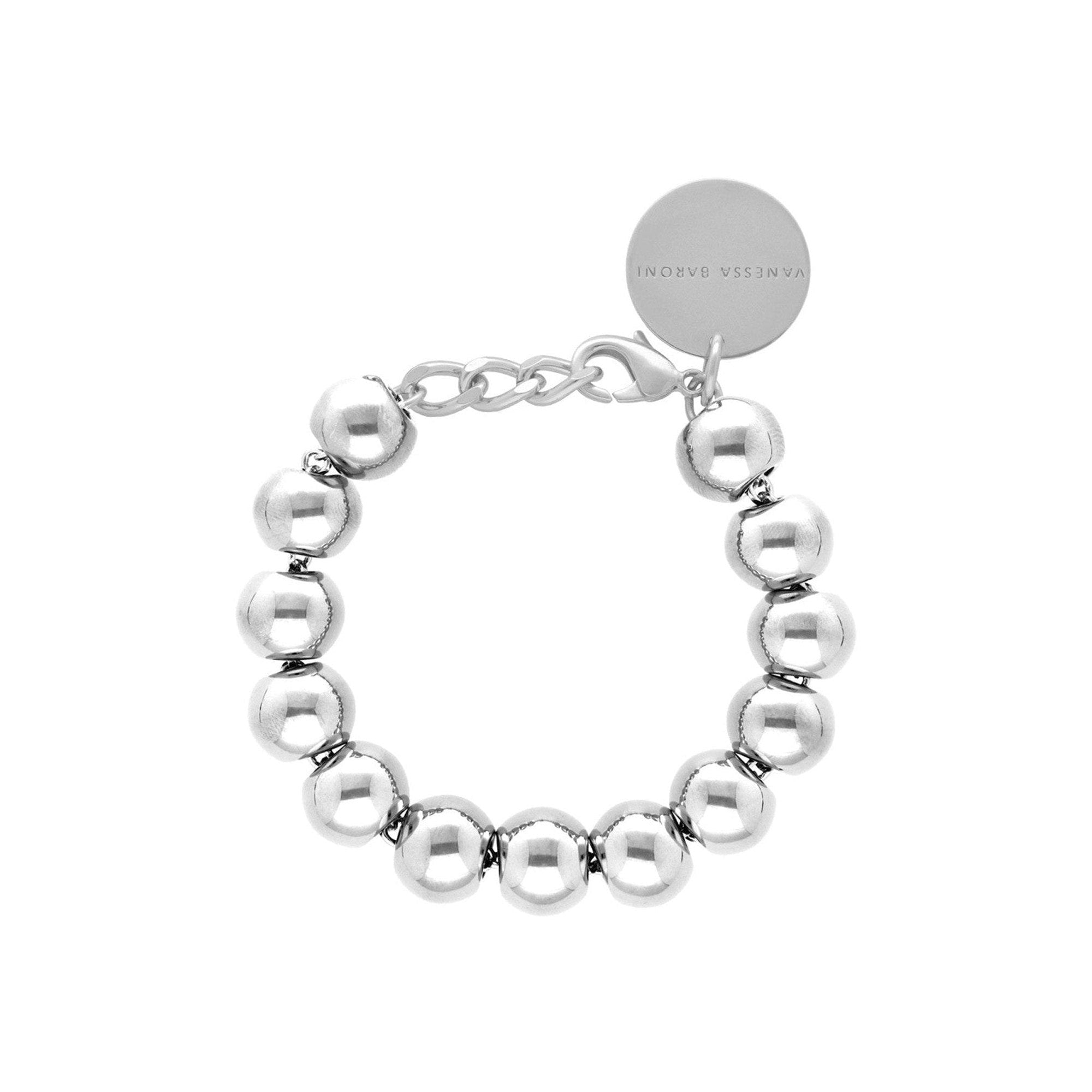 Vanessa Baroni Armband Mini Beads, silver, versilbert