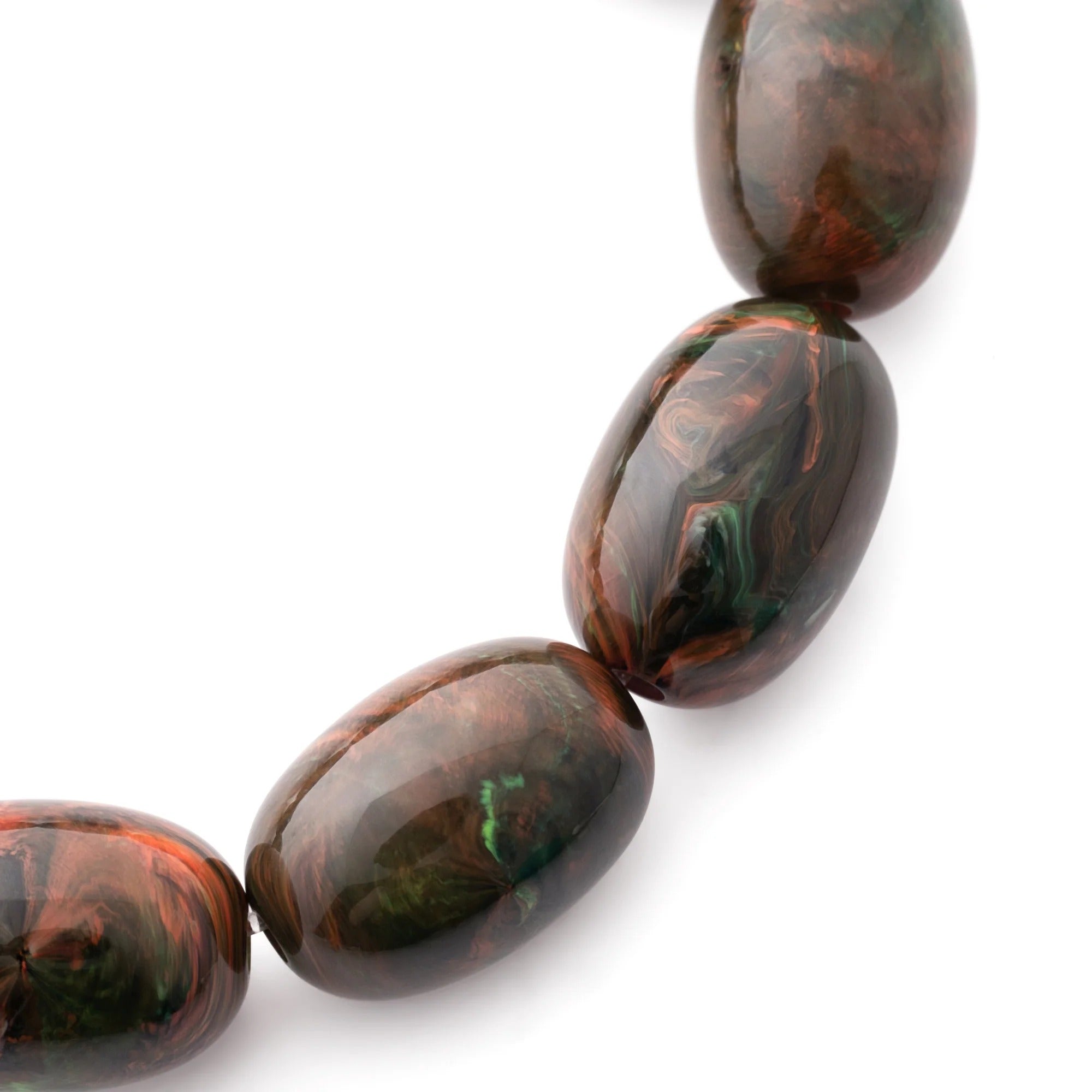 Vanessa Baroni Armband Olive Flex, new punk marble, vergoldet