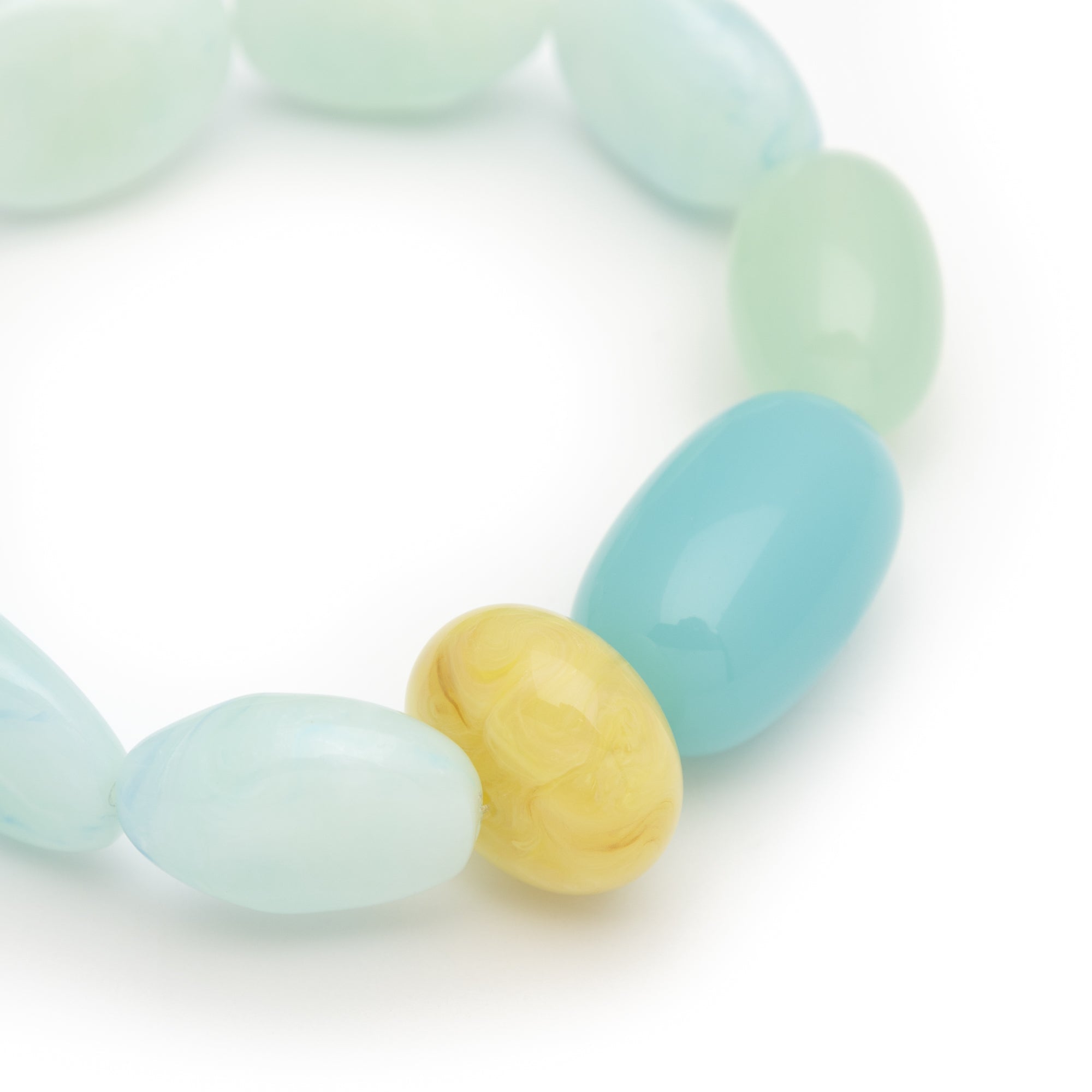 Vanessa Baroni Armband Unique Flex, cloud marble, vergoldet