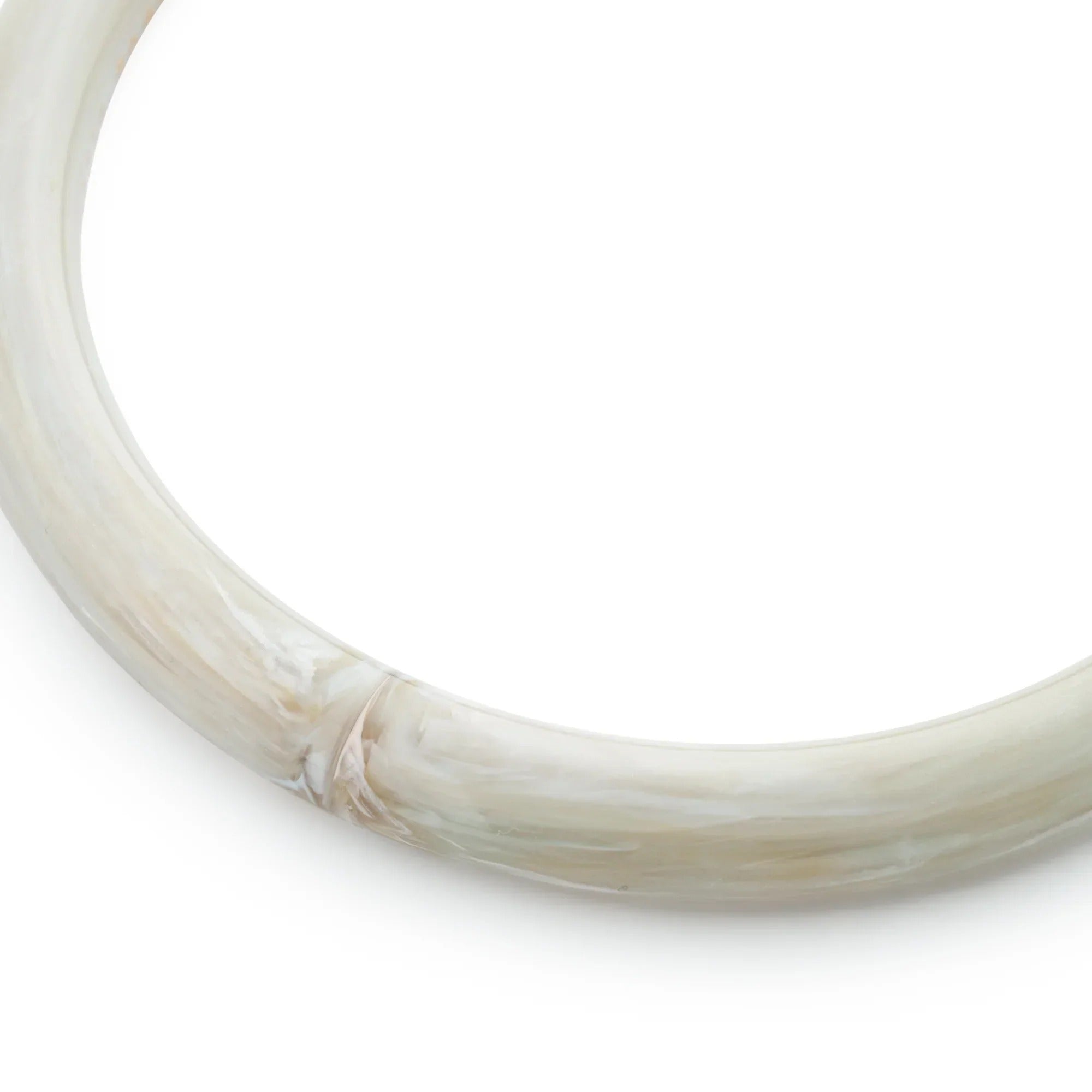 Vanessa Baroni Armreif Aurora Bangle, snow green marble