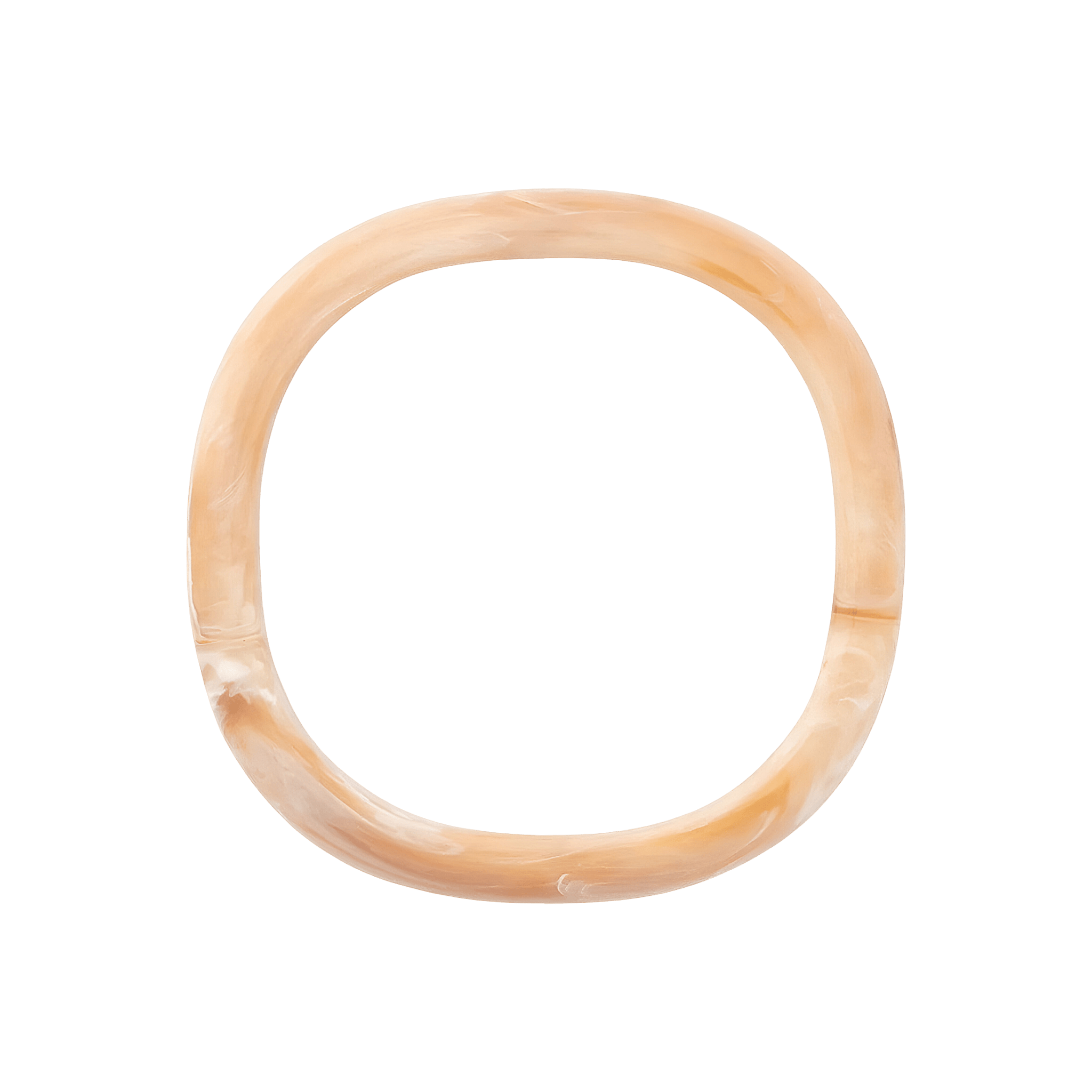 Vanessa Baroni Armreif Soft Edge Bangle, creme brulee marble