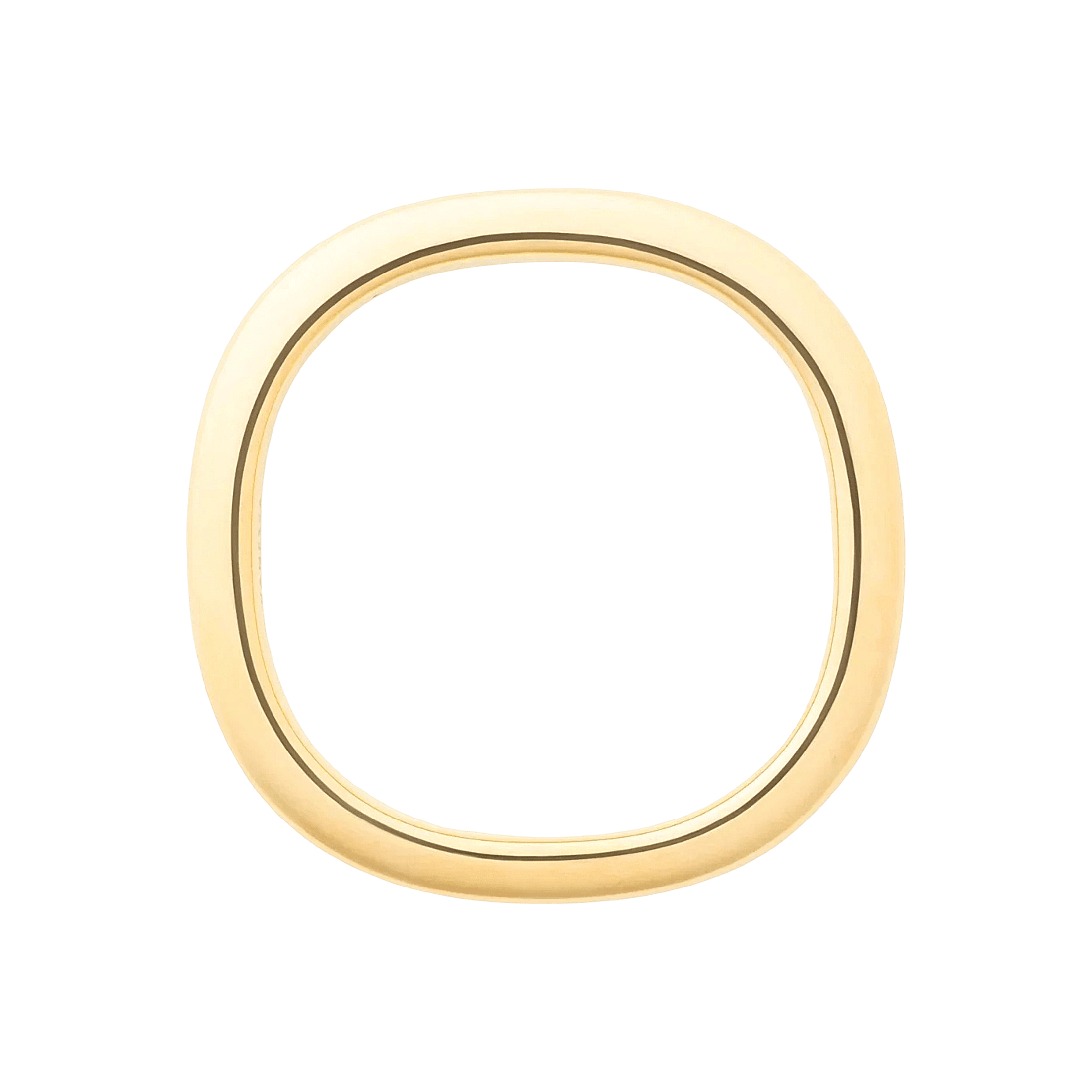 Vanessa Baroni Armreif Soft Edge Bangle, gold, vergoldet