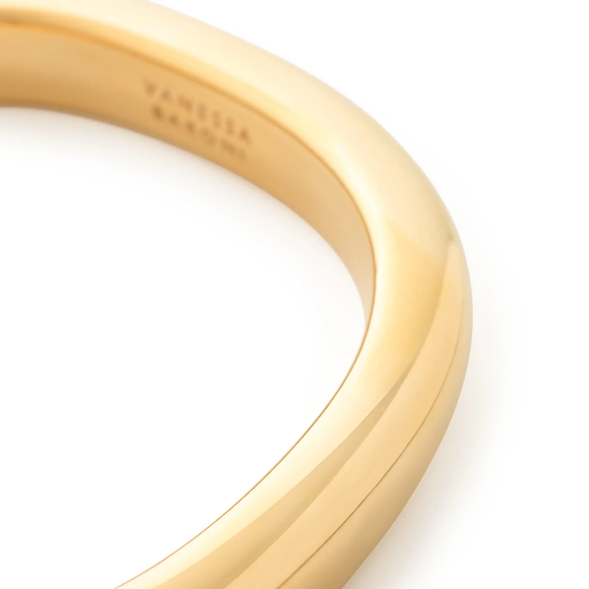 Vanessa Baroni Armreif Soft Edge Bangle, gold, vergoldet