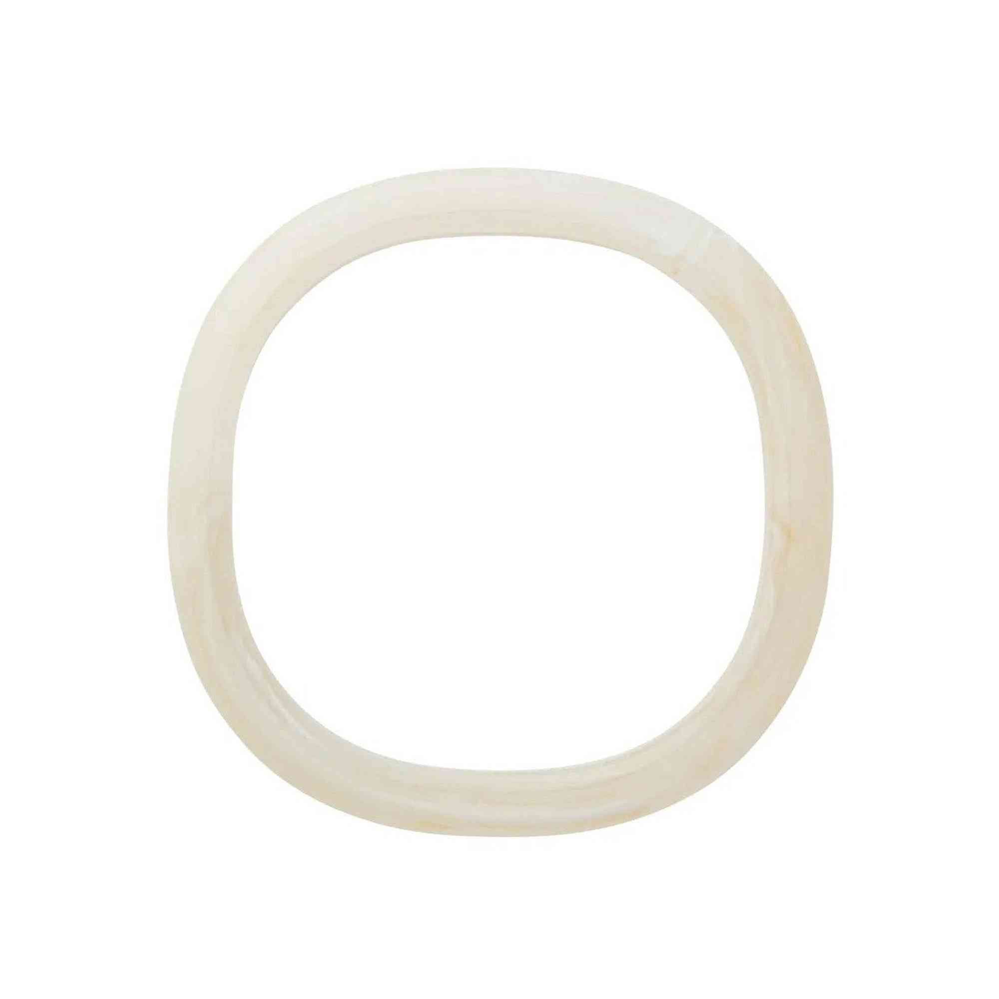 Vanessa Baroni Armreif Soft Edge Bangle, pearl marble