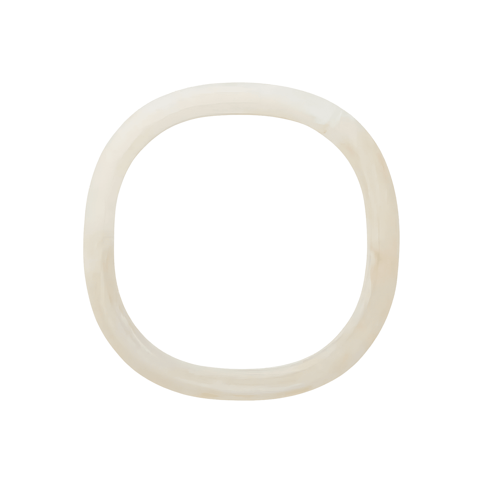 Vanessa Baroni Armreif Soft Edge Bangle, pearl marble