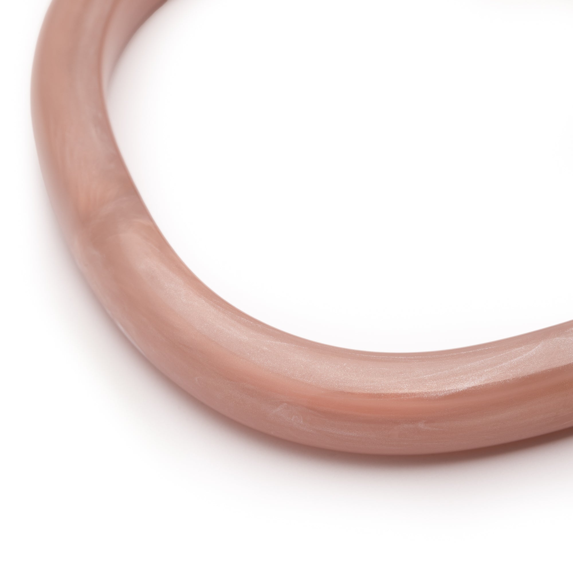Vanessa Baroni Armreif Soft Edge, blush marble