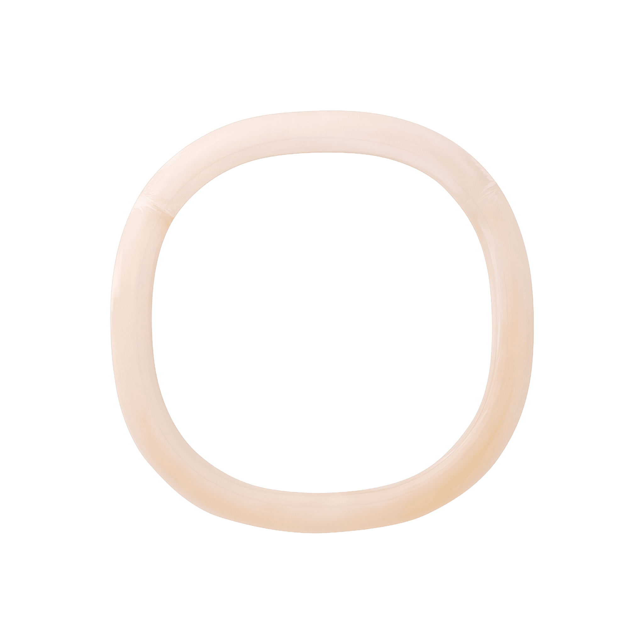 Vanessa Baroni Armreif Soft Edge, latte marble