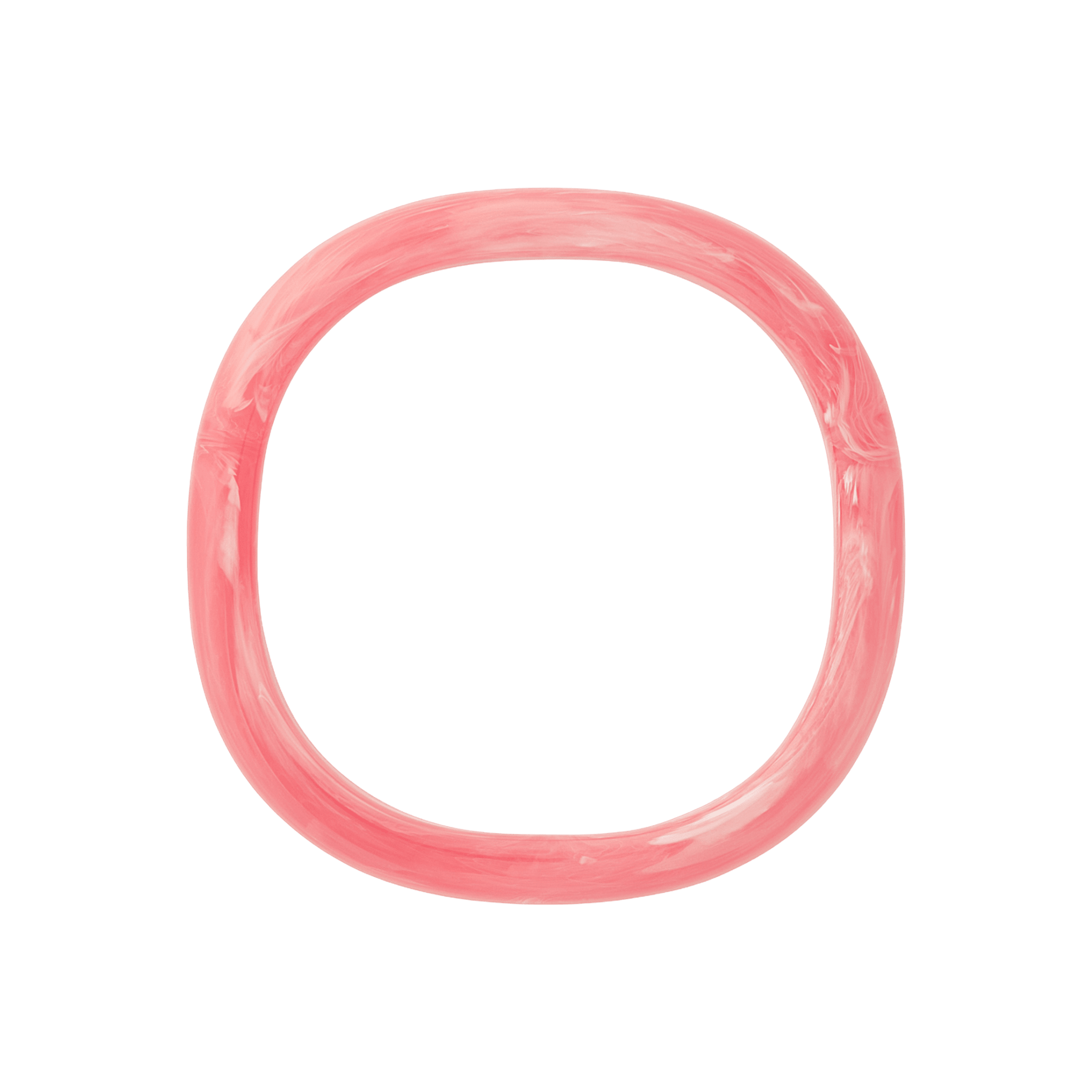 Vanessa Baroni Armreif Soft Edge, watermelon marble